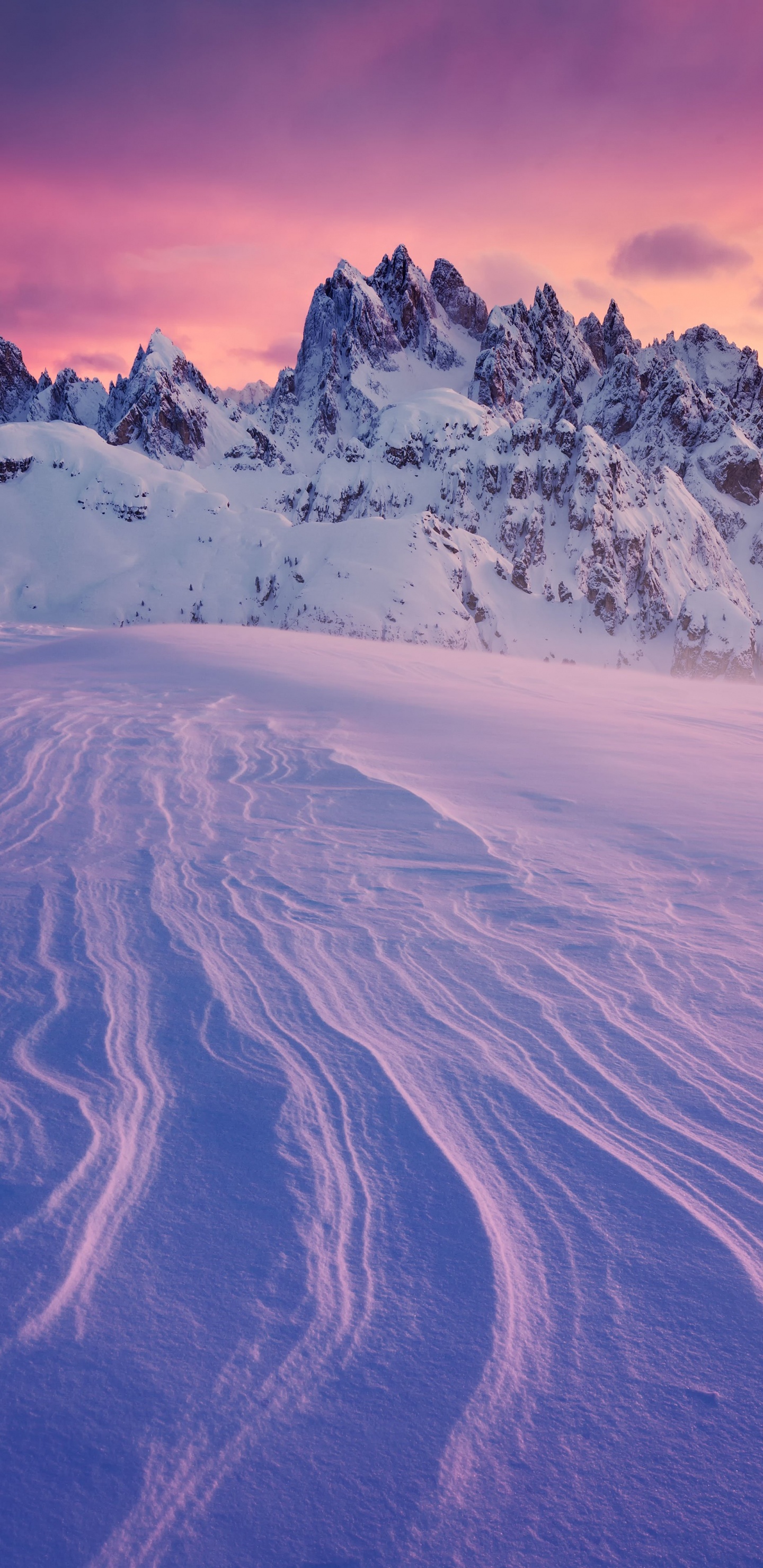 Atmosphère, Neige, L'écorégion, Paysage Naturel, Pente. Wallpaper in 1440x2960 Resolution