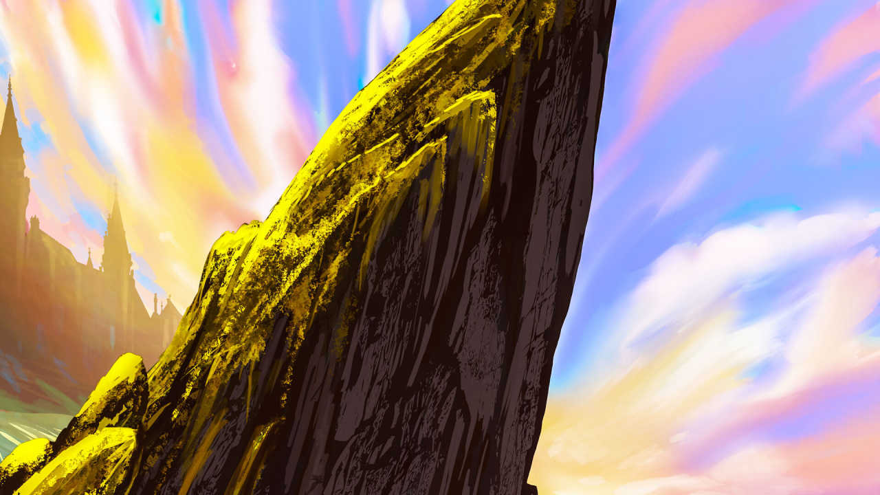 Green and Brown Mountain Under Blue Sky During Daytime. Wallpaper in 1280x720 Resolution