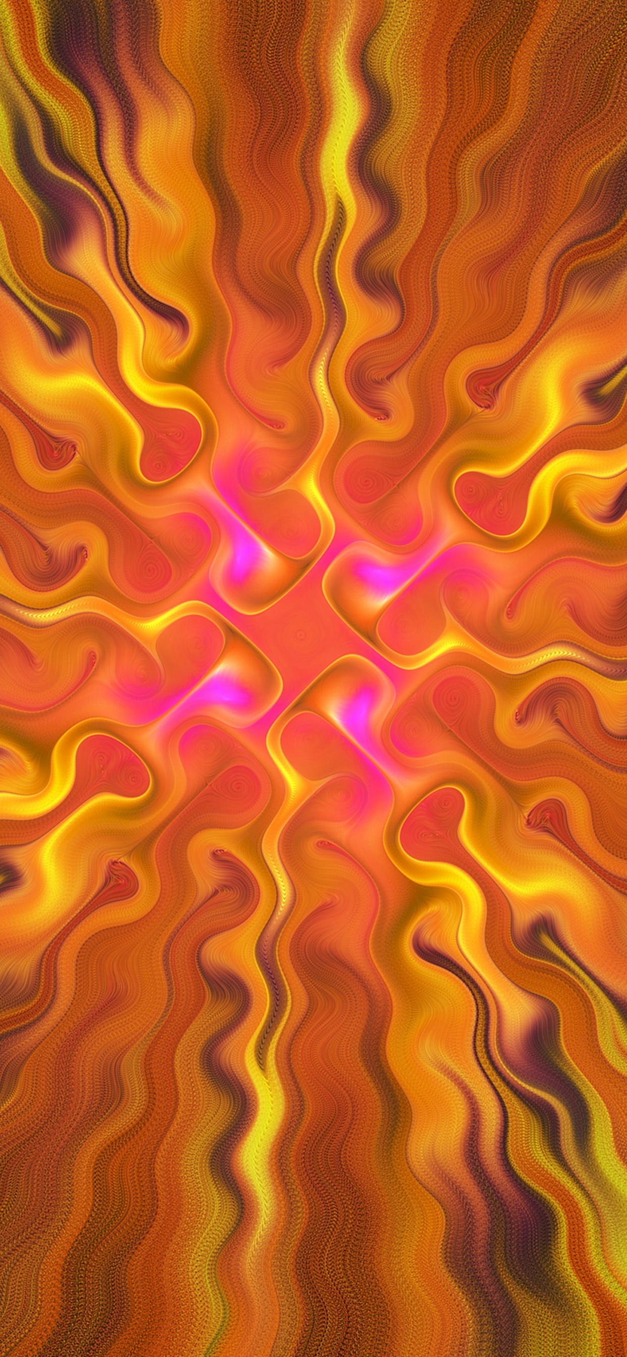 Orange and Yellow Abstract Painting. Wallpaper in 1242x2688 Resolution