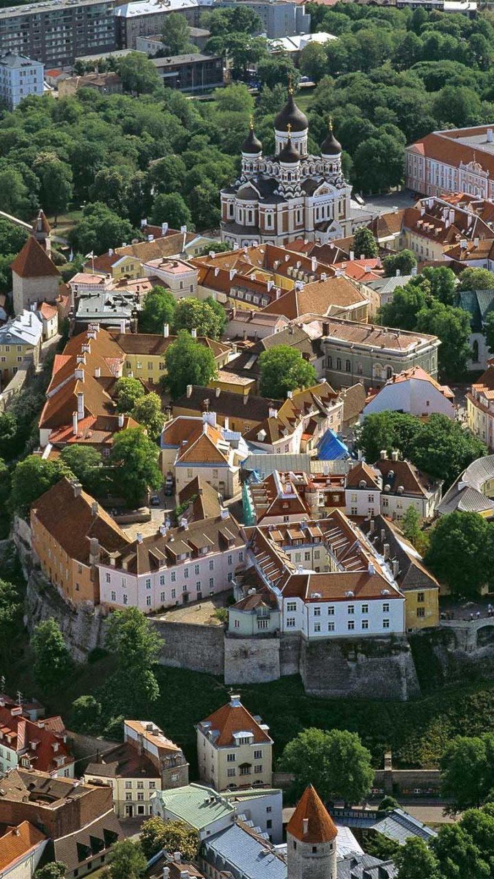 Vue Aérienne de la Ville Pendant la Journée. Wallpaper in 720x1280 Resolution