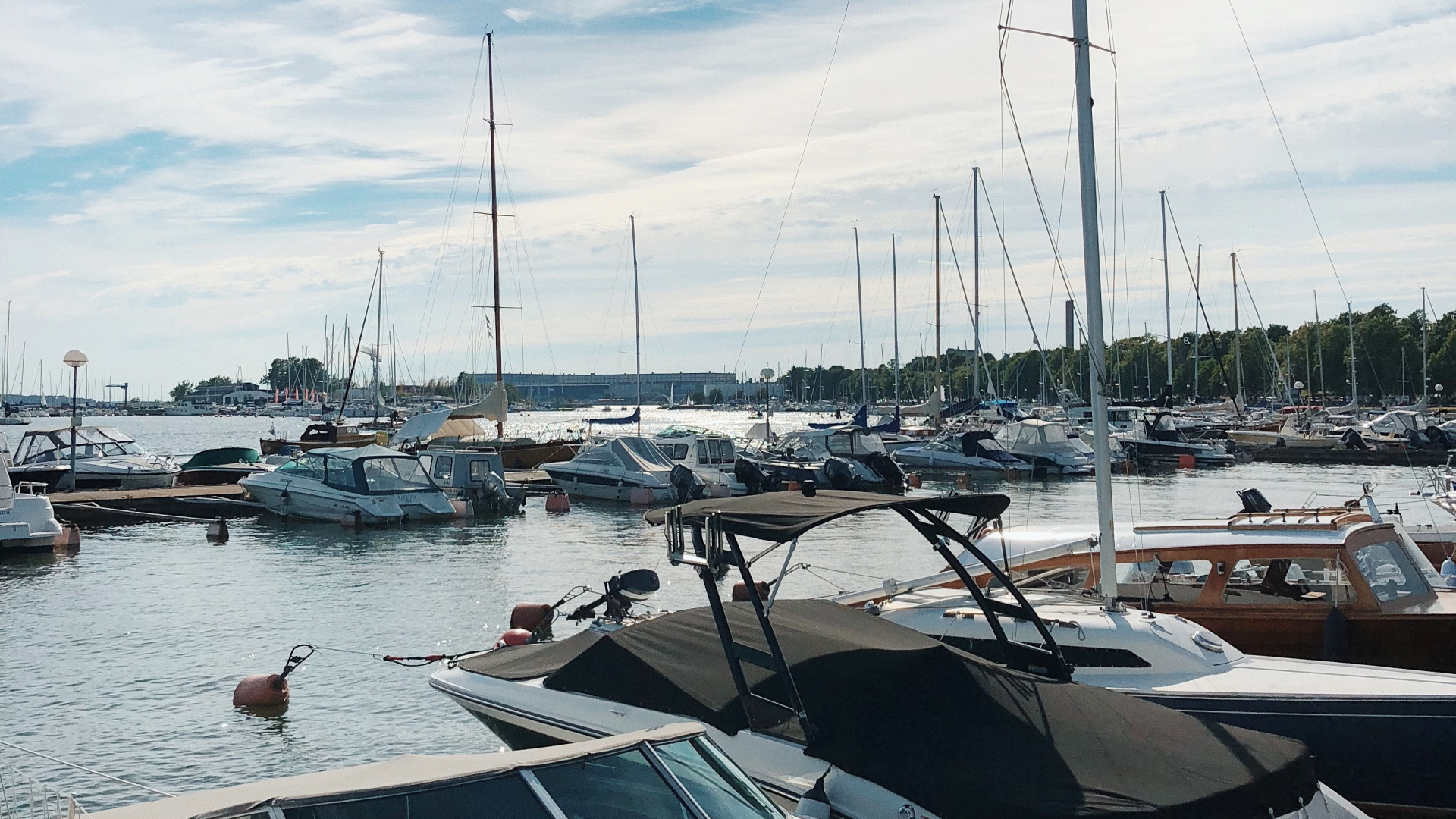 Marina, Wasser, Yacht, Wasserfahrzeug, Cloud. Wallpaper in 1920x1080 Resolution