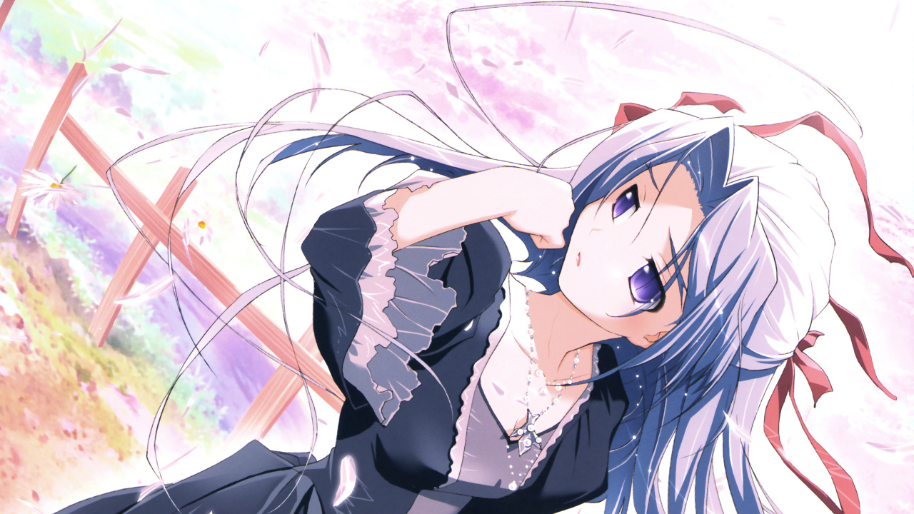 Mujer, En, Vestido Blanco, Acostado, En, Pasto Verde. Wallpaper in 1280x720 Resolution