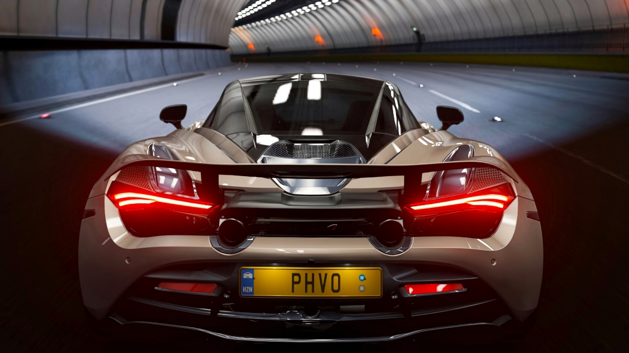 Roter Porsche 911 im Tunnel Geparkt. Wallpaper in 1280x720 Resolution