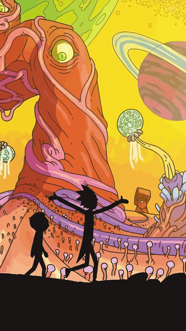 Rick and Morty, 里克斯*桑切斯, 莫蒂*史密斯, 艺术, 卡通 壁纸 750x1334 允许