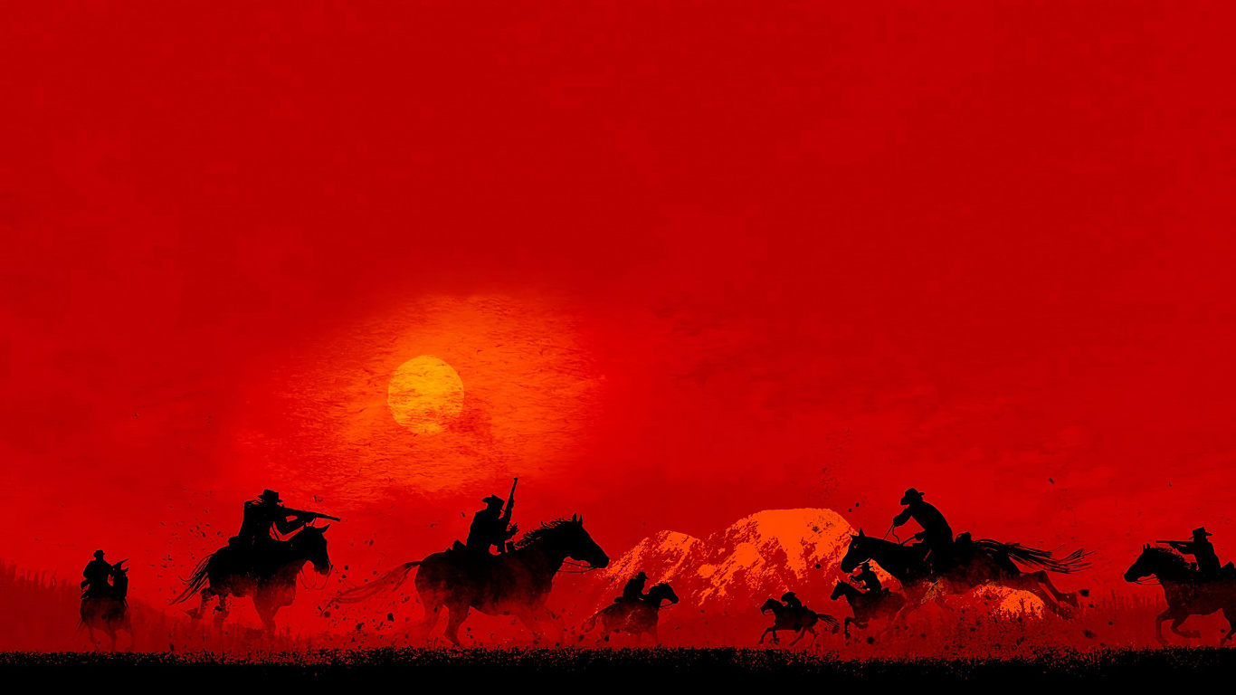 红色死亡线上, 红色死亡救赎, 多人视频游戏, 摇滚明星的游戏, Ps4 壁纸 1366x768 允许