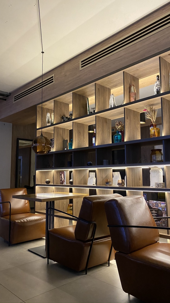 室内设计, 客厅, 房间, 架子, 家具 壁纸 720x1280 允许