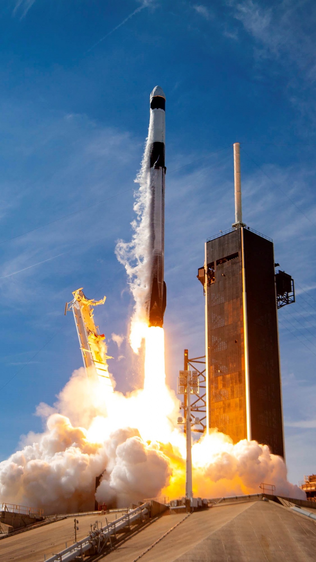 la Lanzadera de Espacio, la Estación Espacial Internacional, Spacex Crs-21, Sts-130, SpaceX. Wallpaper in 1080x1920 Resolution