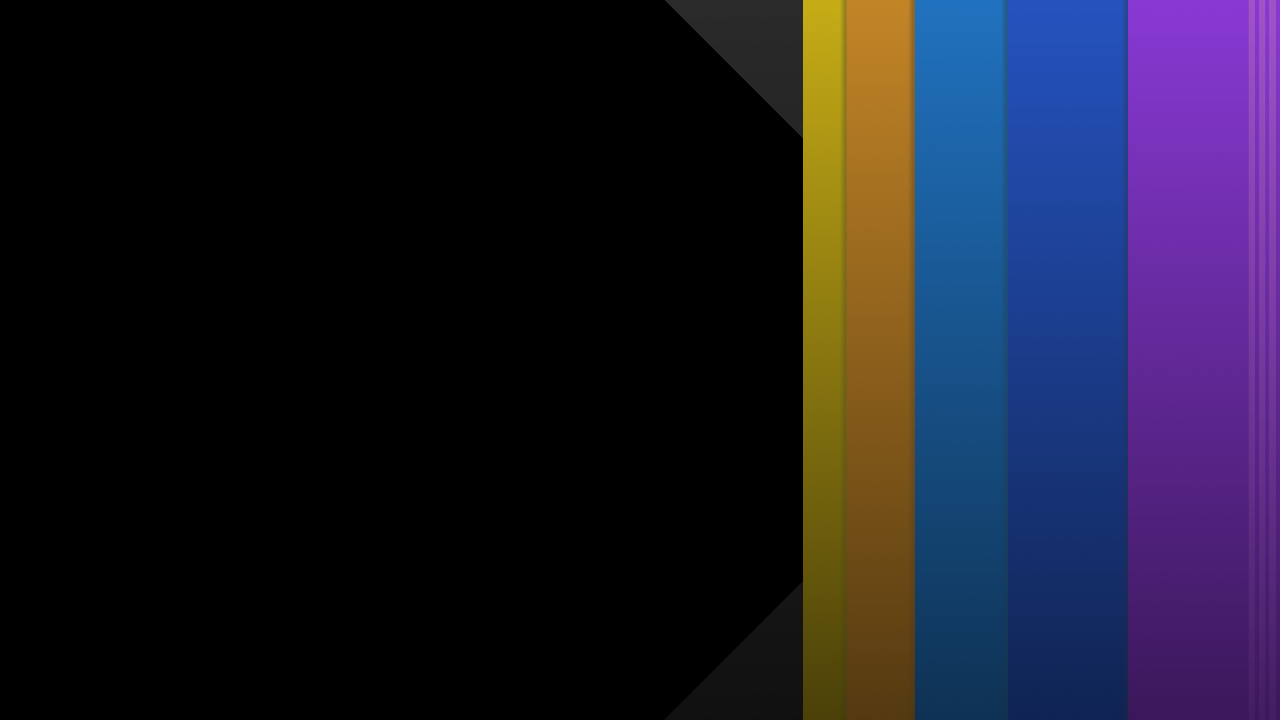 简约, 抽象艺术, 黑色的, 紫罗兰色, 黄色的 壁纸 2560x1440 允许