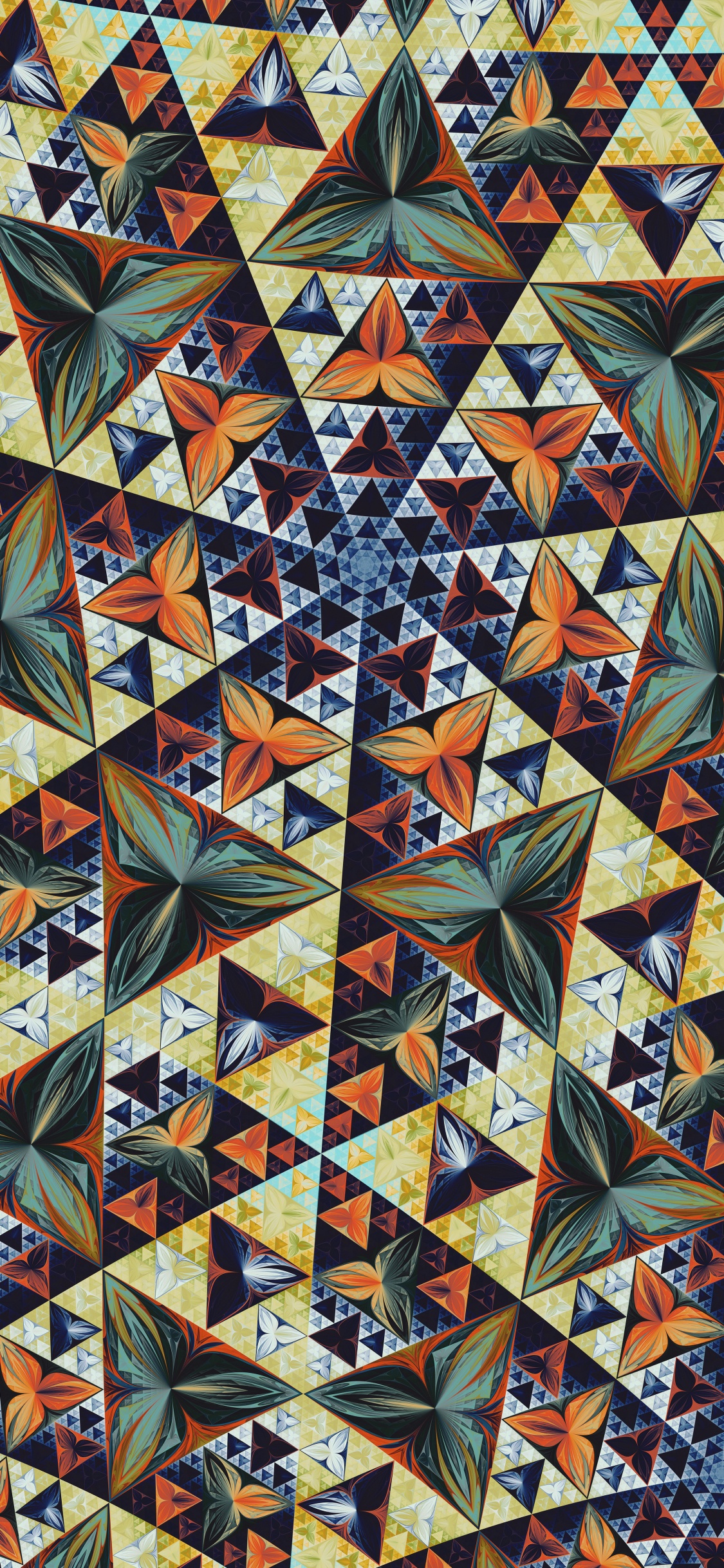 Blau-weißes Und Braunes Textil. Wallpaper in 1125x2436 Resolution