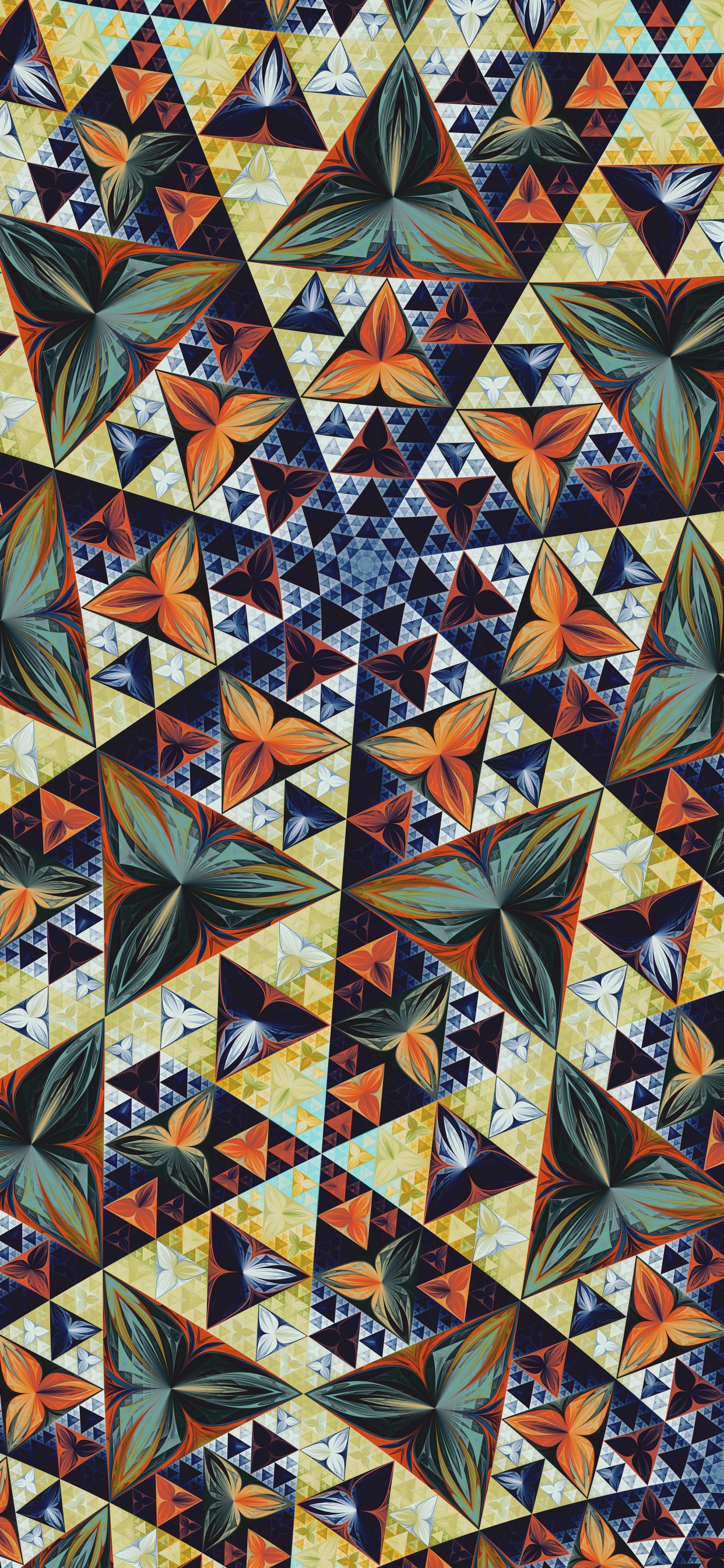 Textil Azul Blanco y Marrón. Wallpaper in 1242x2688 Resolution