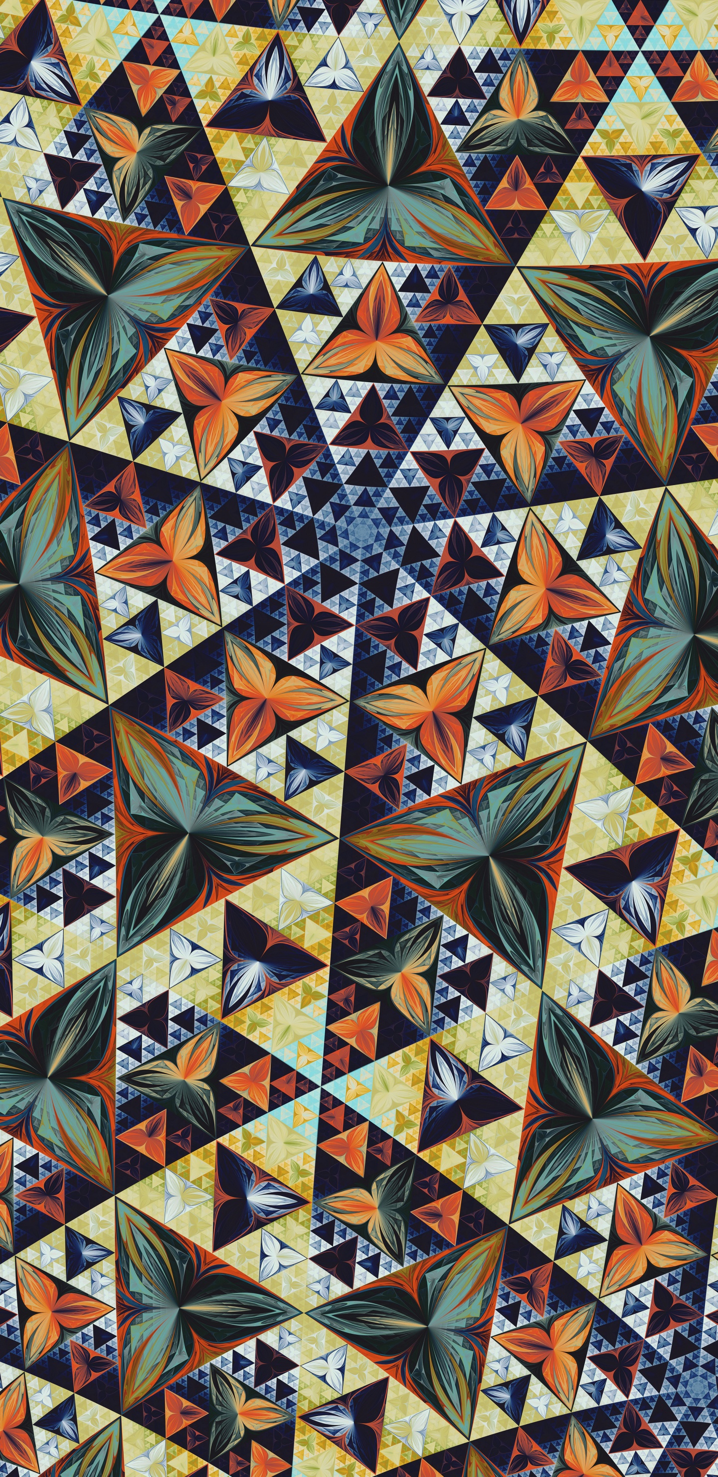 Textil Azul Blanco y Marrón. Wallpaper in 1440x2960 Resolution