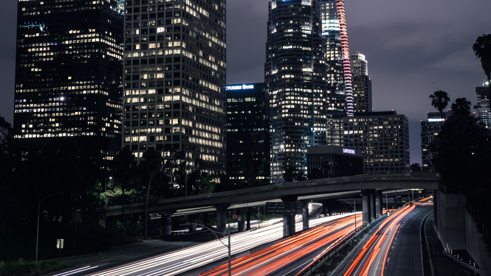 洛杉矶, 城市景观, 城市, 大都会, 人类住区 壁纸 1920x1080 允许