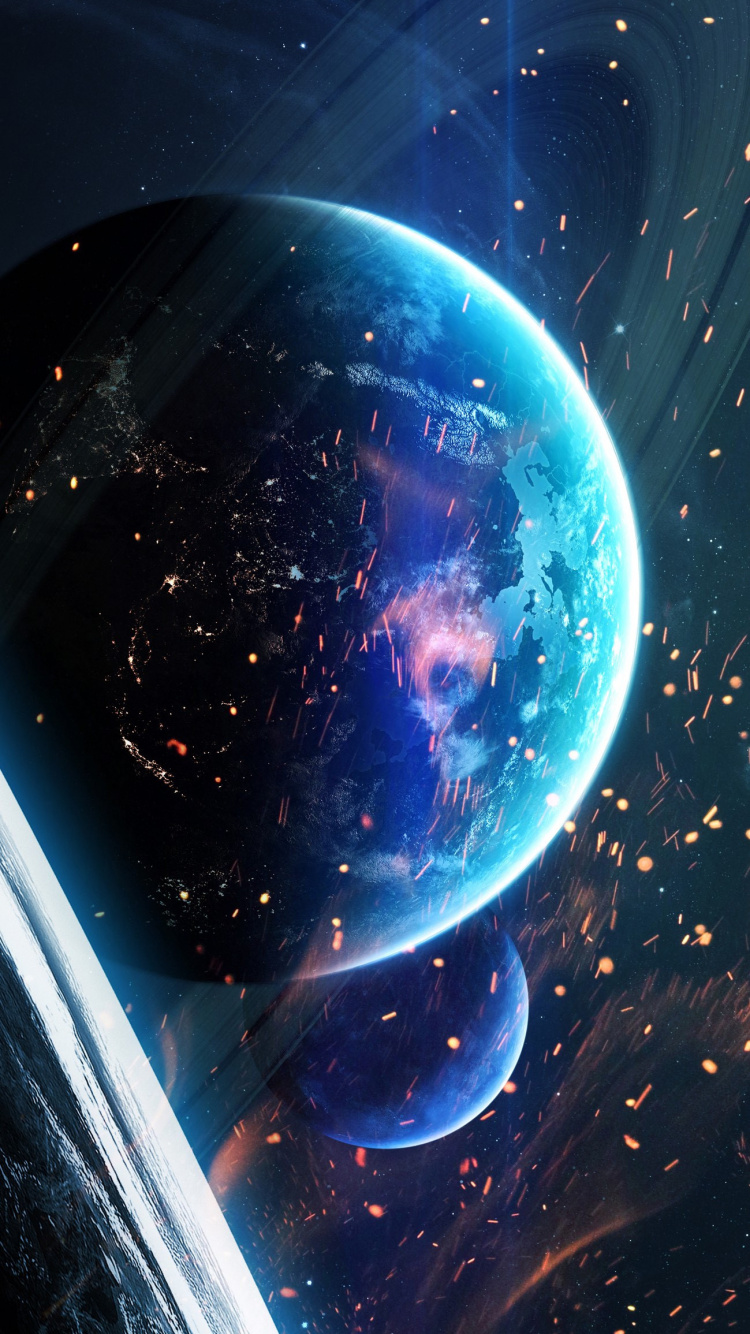 气氛, 艺术, 天文学对象, 科学, 圆圈 壁纸 750x1334 允许