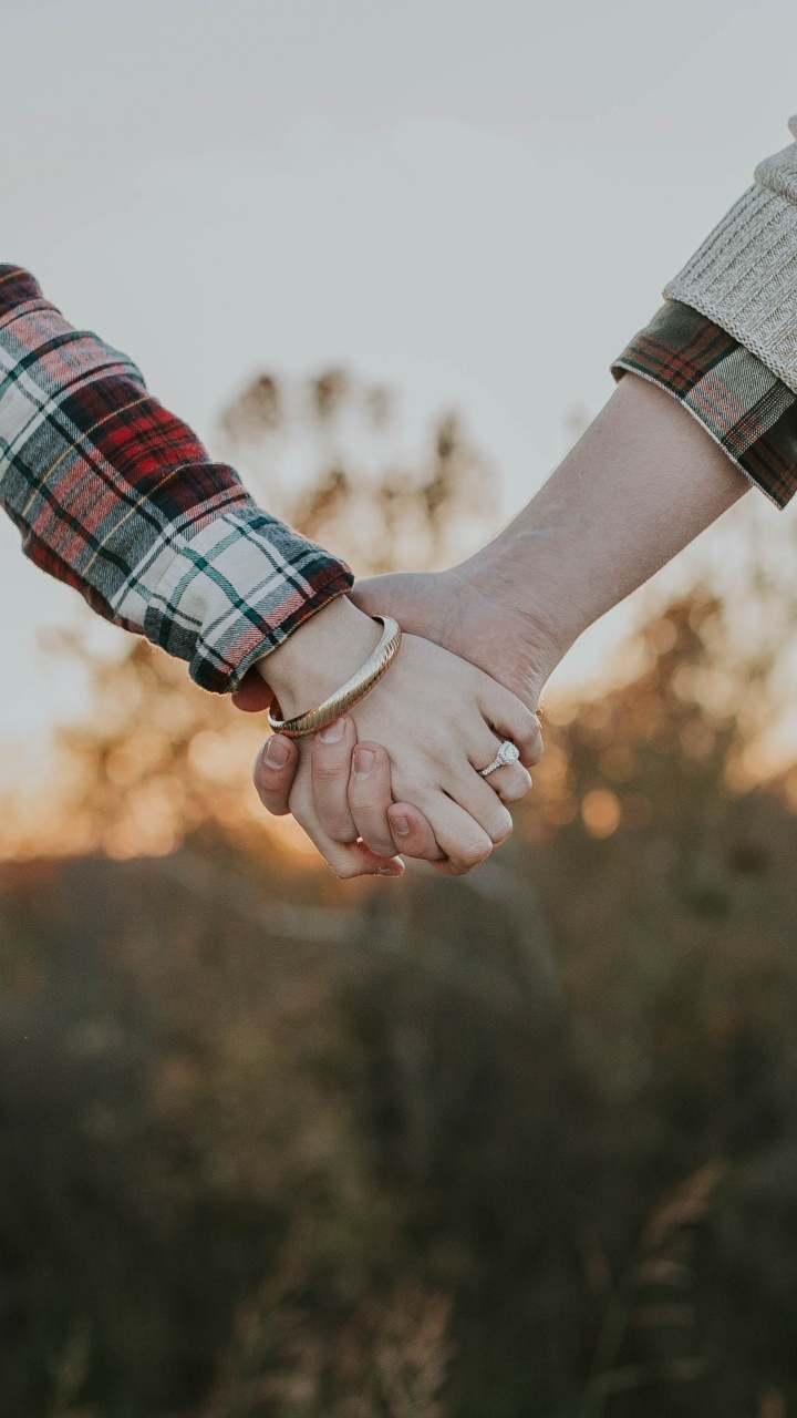 Holding Hands, Plaid, Gesture, Tartan, Pattern. Wallpaper in 720x1280 Resolution