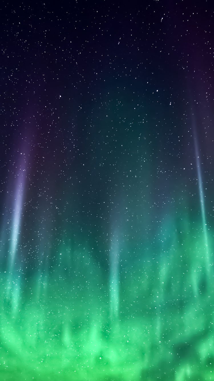 Aurora, Atmosphère, Green, Paysage Naturel, Objet Astronomique. Wallpaper in 750x1334 Resolution