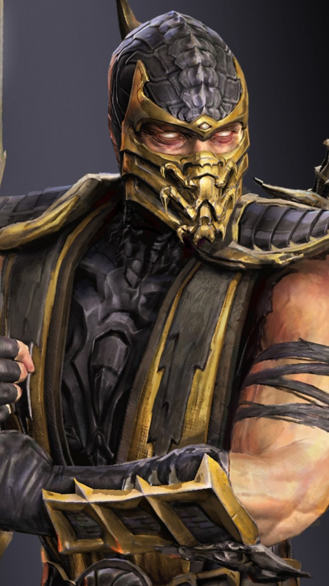 Mortal Kombat, Mortal Kombat x, Scorpion, Figurine, Supervillain. Wallpaper in 1080x1920 Resolution