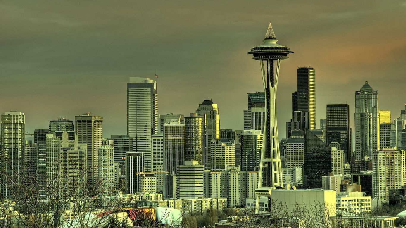 1366x768 seattle usa top view 1366x768 Resolution Wallpaper HD City 4K  Wallpapers Images Photos and Background  Wallpapers Den