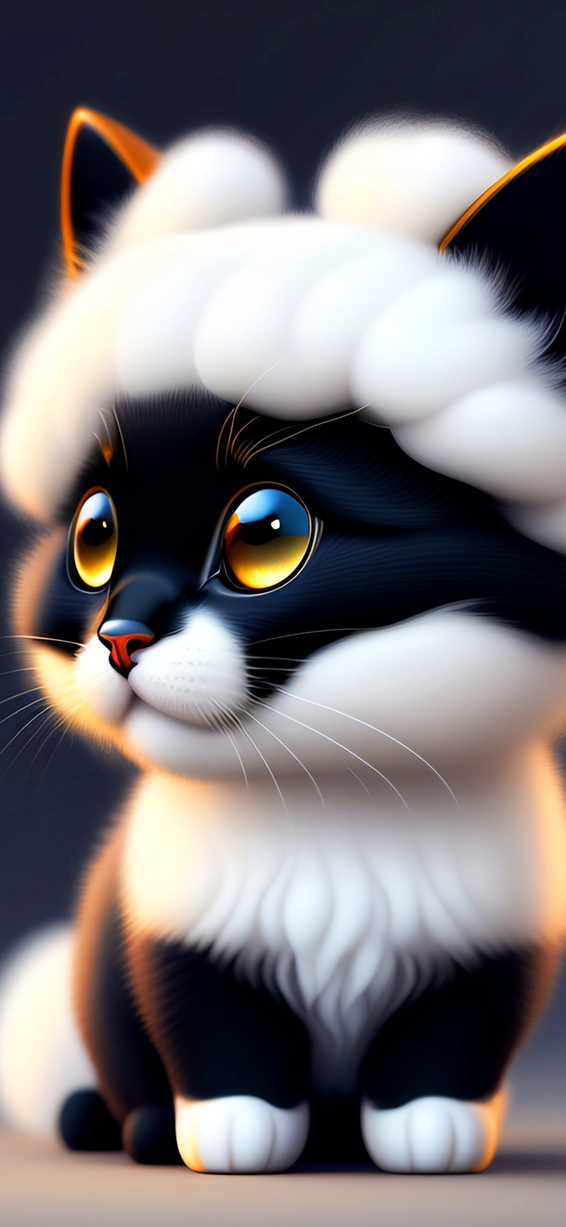 American Wirehair, Aegean Cat, Manx Cat, Bicolor Cat, White Cat. Wallpaper in 1125x2436 Resolution