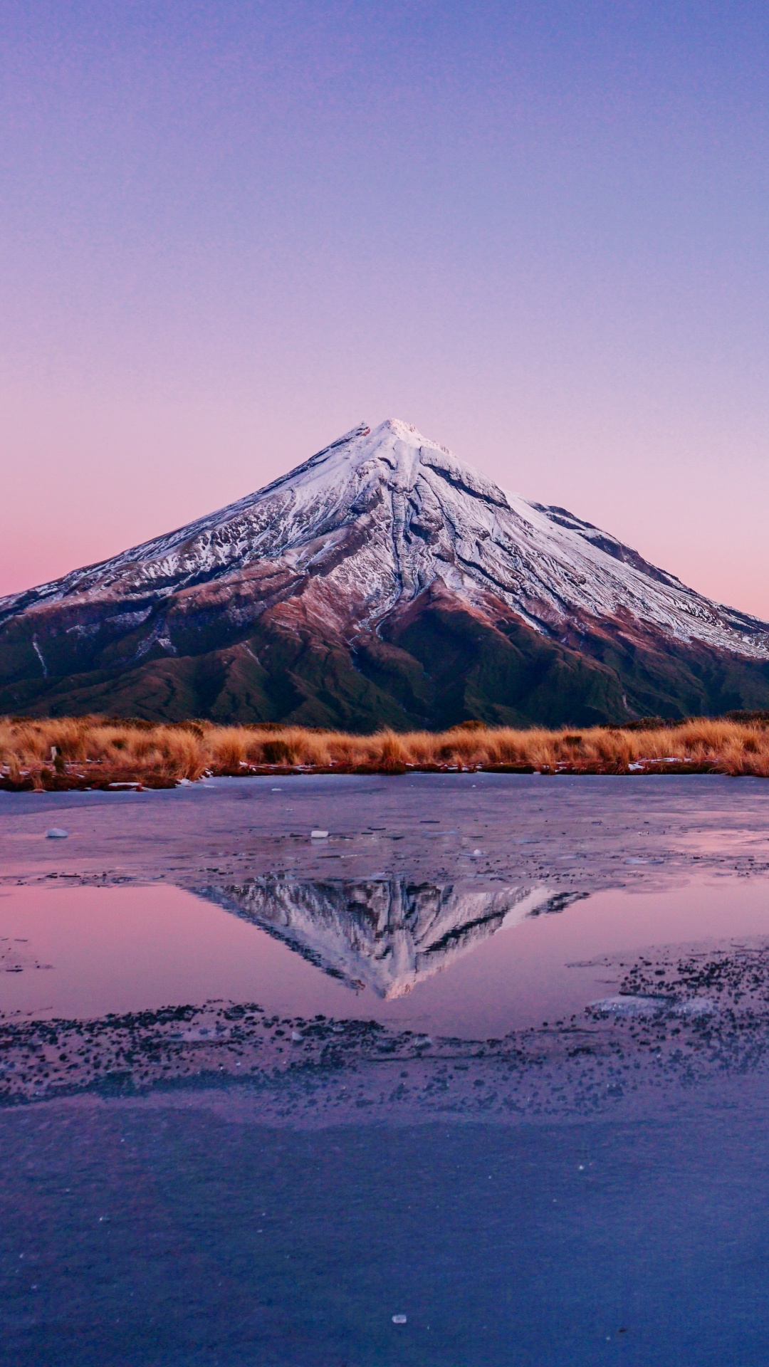 Lago Monte Taranaki, Monte Taranaki, Monte Ruapehu, Gama de Cajas, Gisborne. Wallpaper in 1080x1920 Resolution