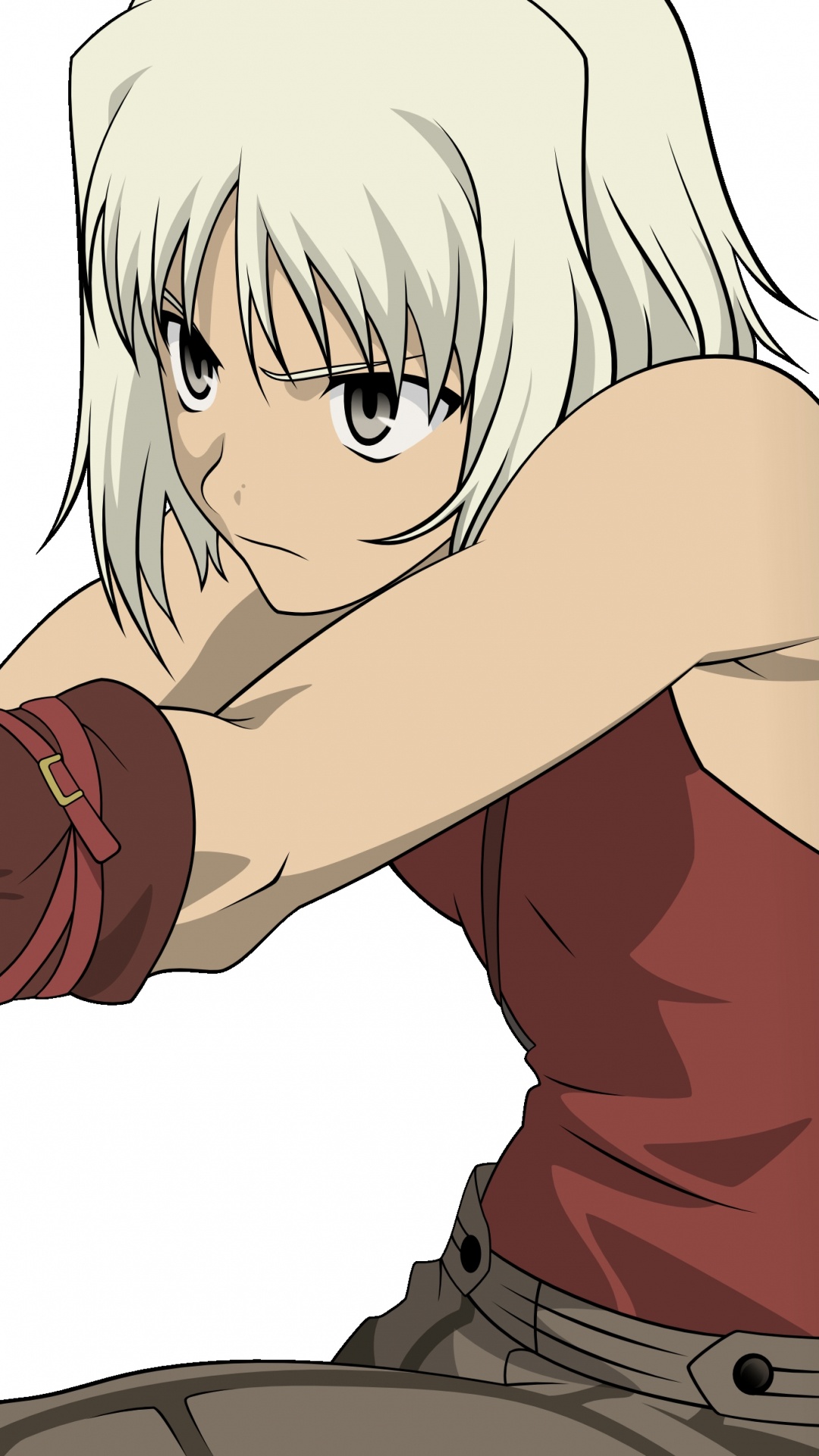 Personnage D'anime Masculin Aux Cheveux Blonds Tenant un Pistolet Semi-automatique Noir. Wallpaper in 1080x1920 Resolution