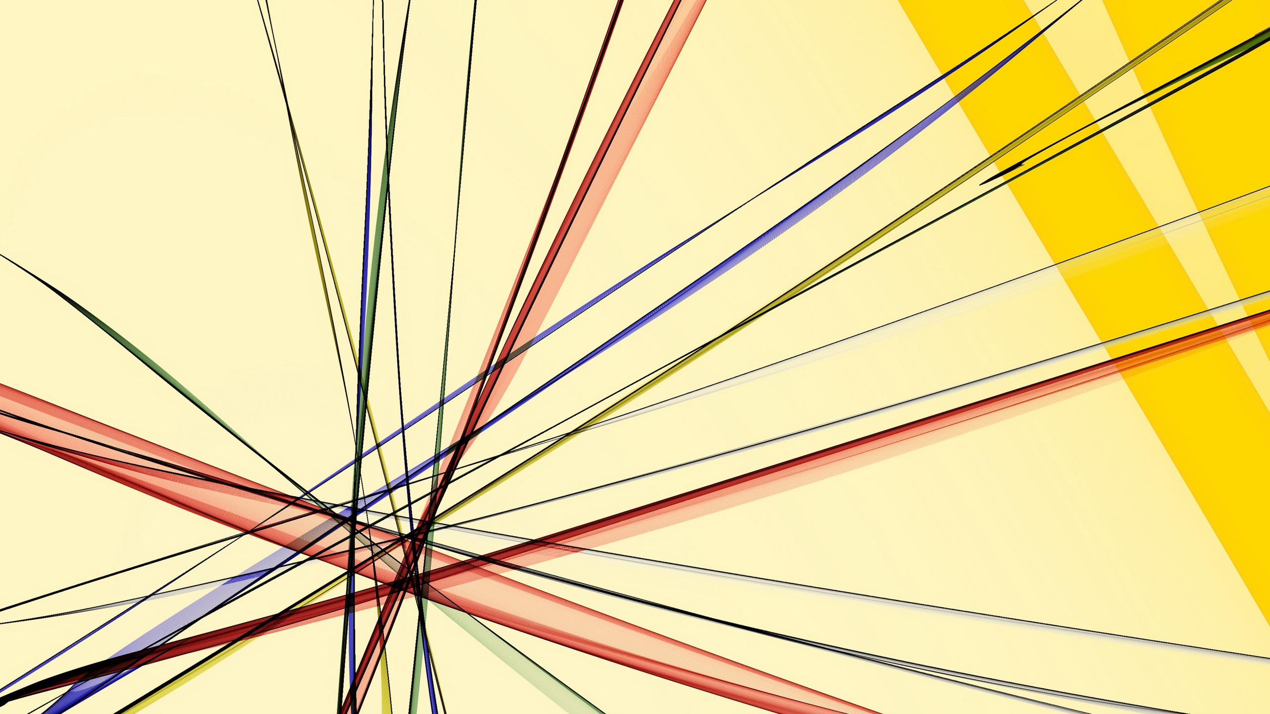 Peinture Abstraite Rose Jaune et Bleu. Wallpaper in 2560x1440 Resolution