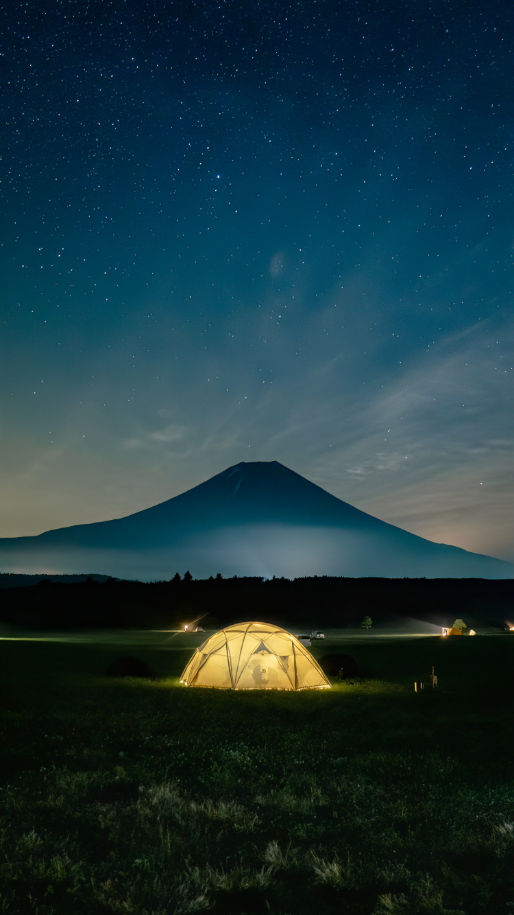 Camping, Tent, Campsite, Atmosphere, Ecoregion. Wallpaper in 750x1334 Resolution