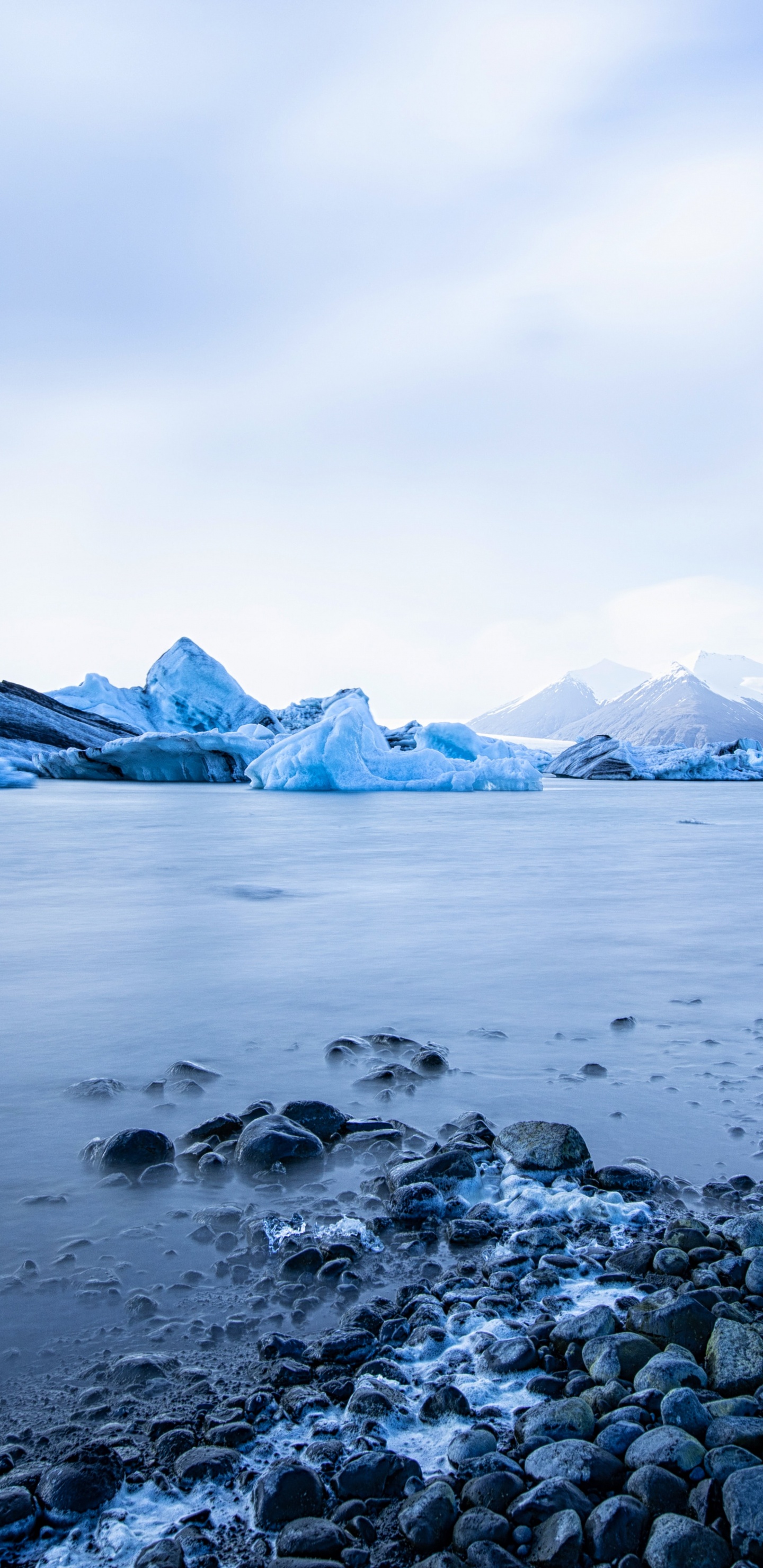 Agua, Soundcloud, Montaña, Nieve, Azul. Wallpaper in 1440x2960 Resolution