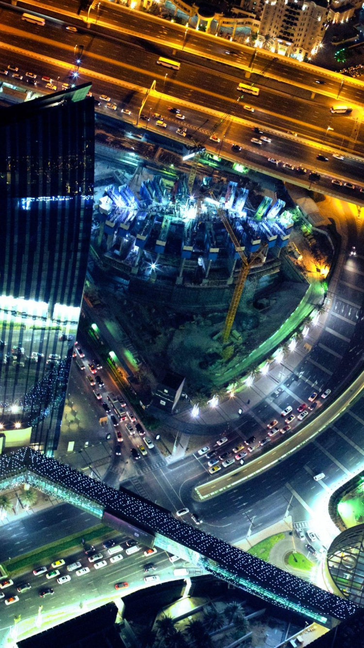 Time Lapse Photography of Cars on Road During Night Time. Wallpaper in 750x1334 Resolution