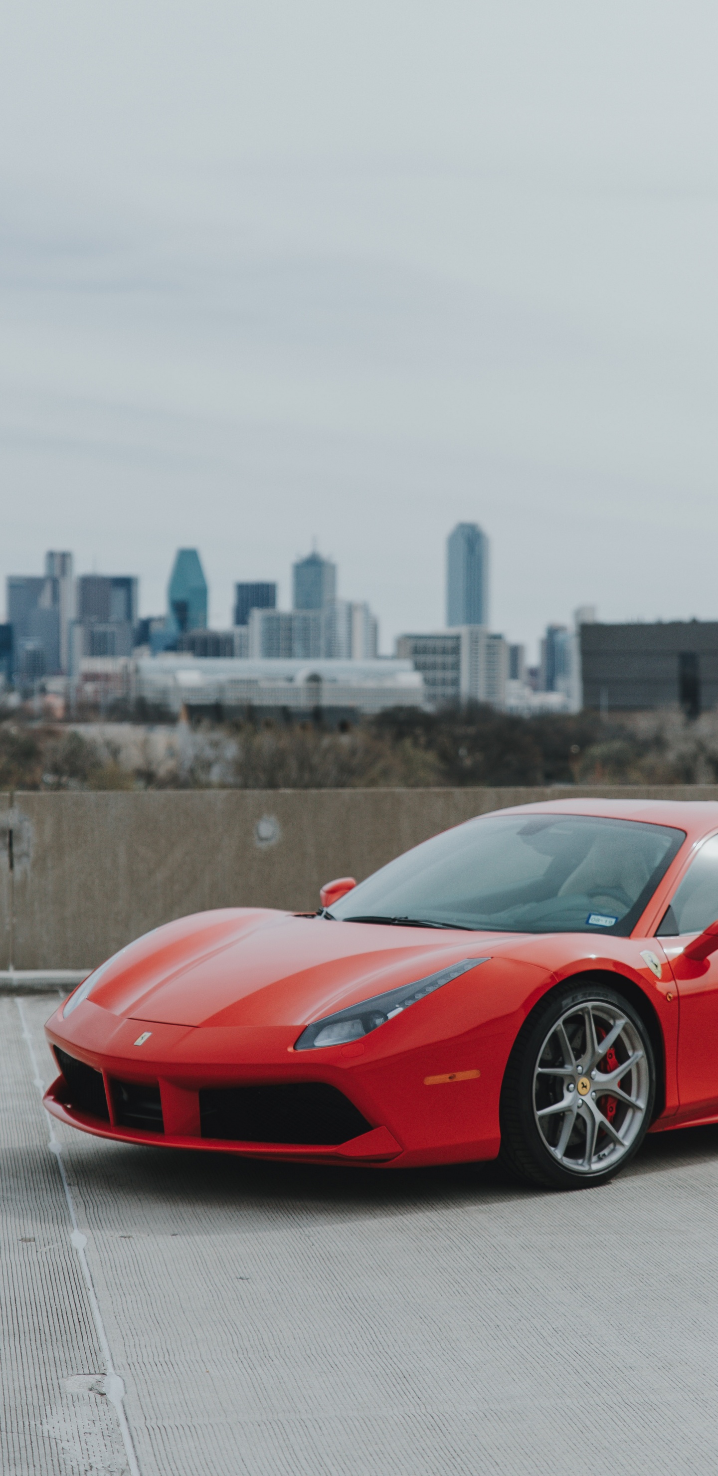 Red Ferrari 458 Italia on Road During Daytime. Wallpaper in 1440x2960 Resolution
