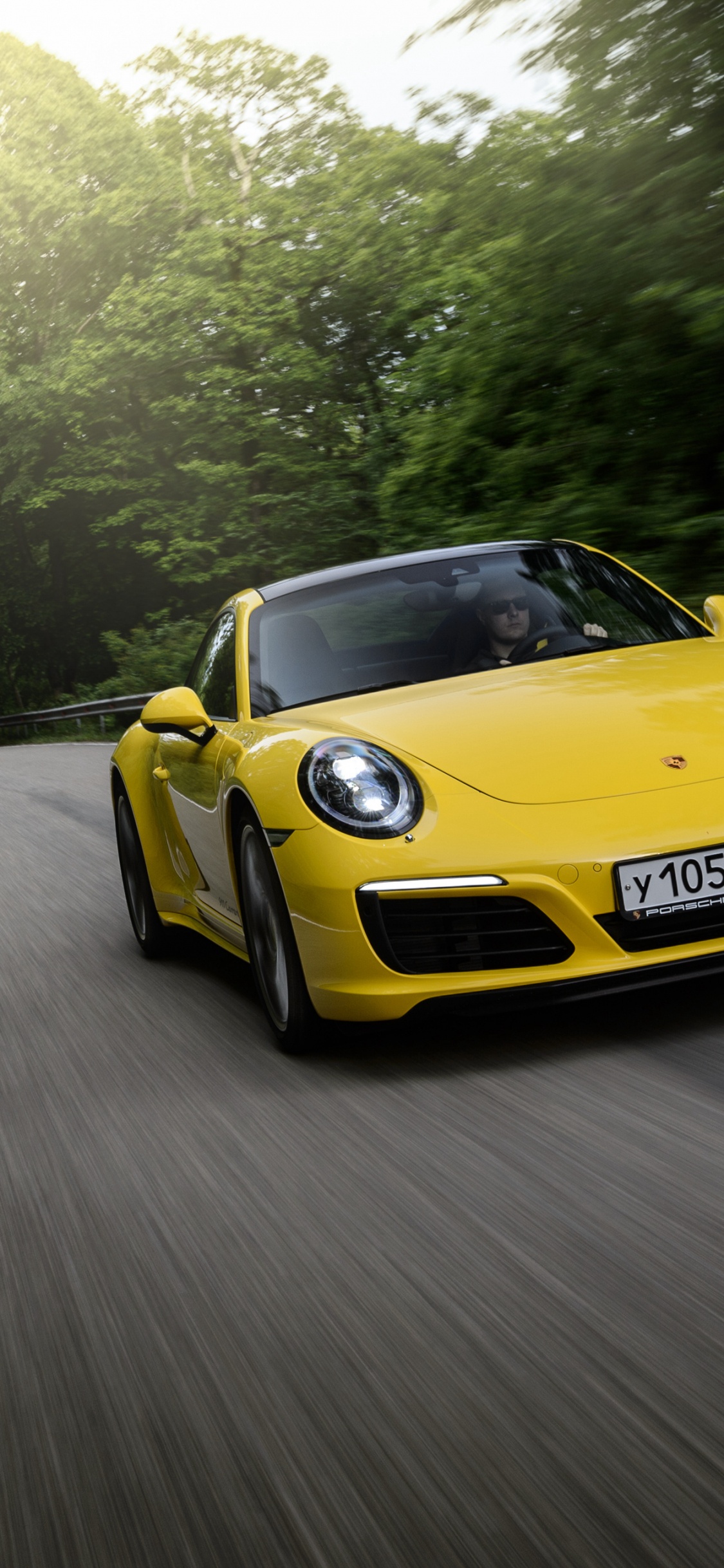 Porsche Carrera Gt, 保时捷911gt2, 保时捷911gt3, 保时捷, 黄色的 壁纸 1125x2436 允许