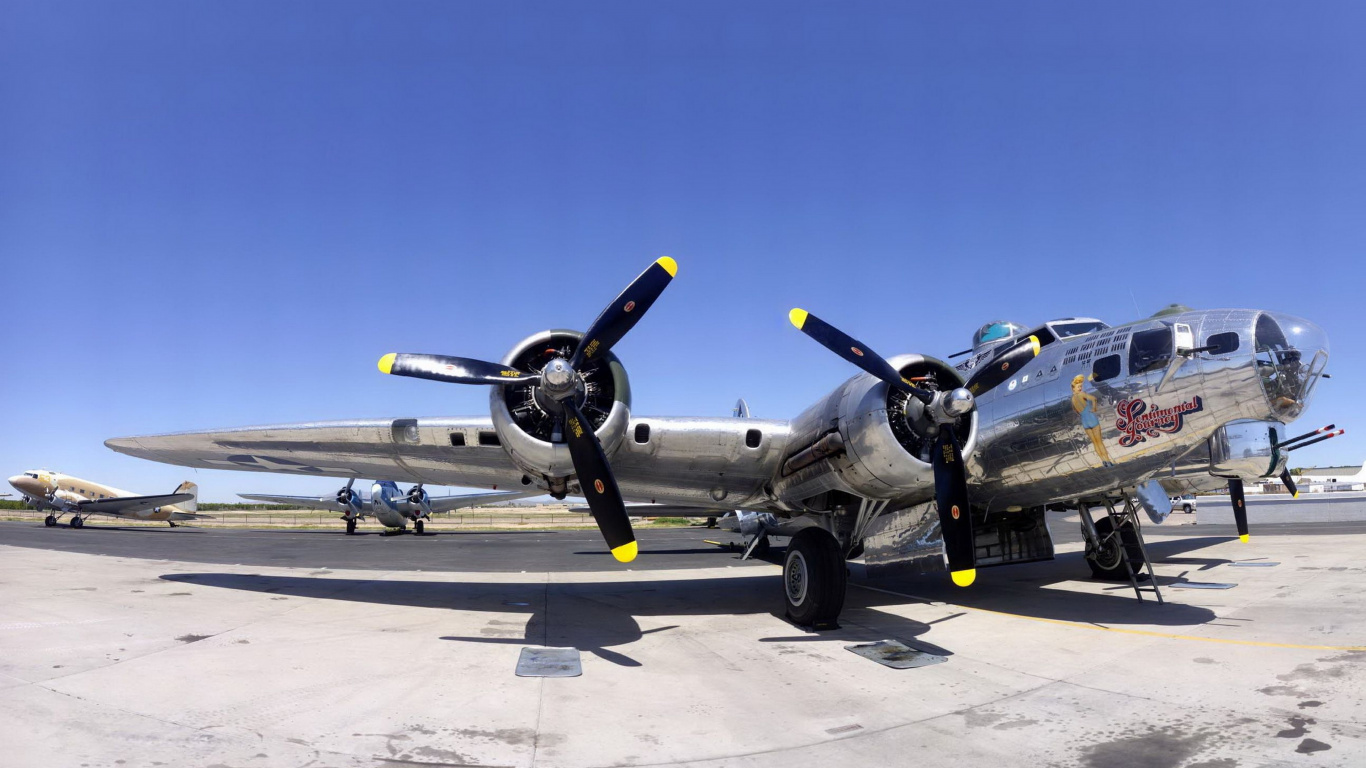 波音公司b-17飞行堡垒, 第二次世界大战, 军用飞机, 航班, 航空 壁纸 1366x768 允许