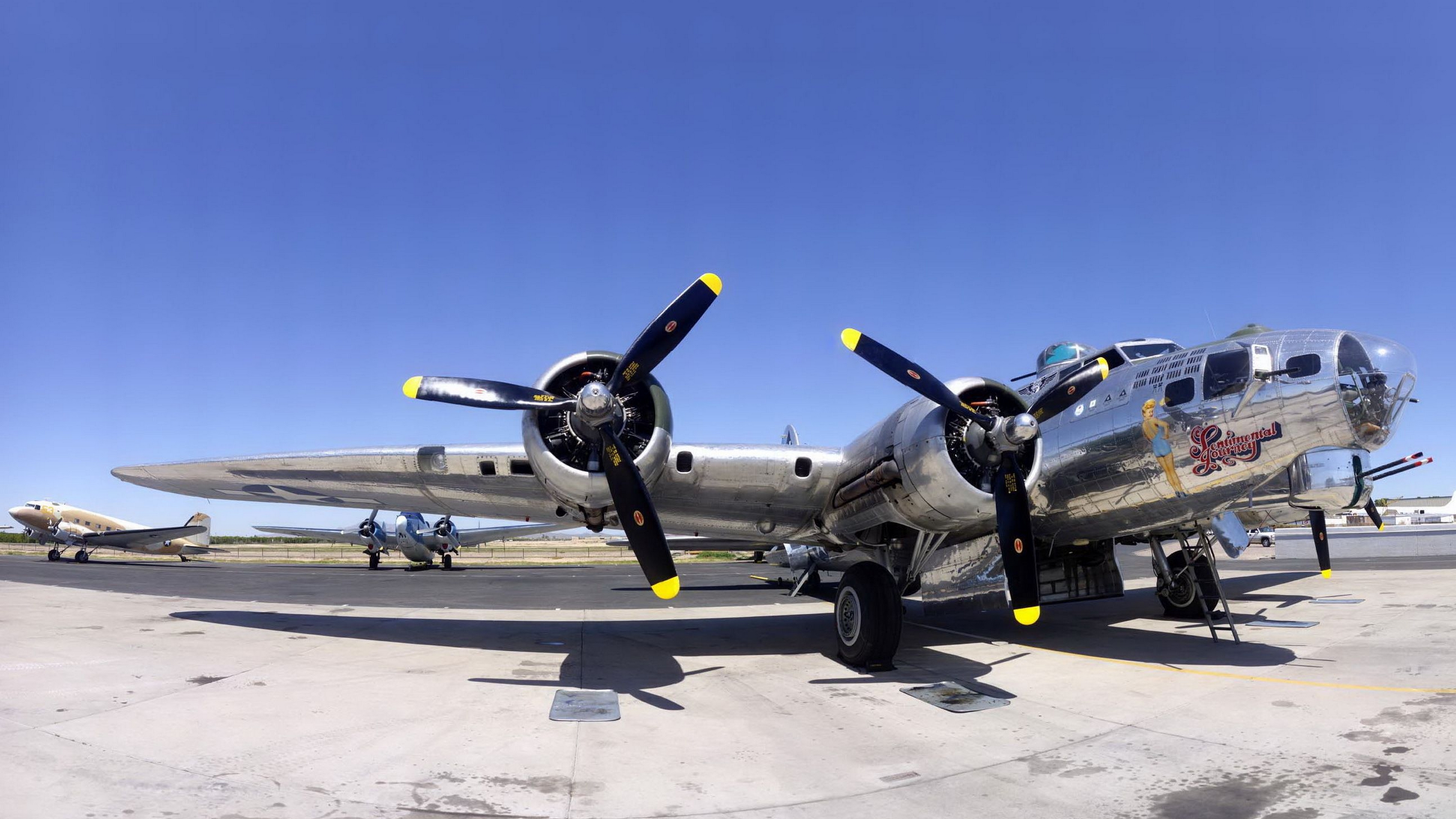 波音公司b-17飞行堡垒, 第二次世界大战, 军用飞机, 航班, 航空 壁纸 3840x2160 允许