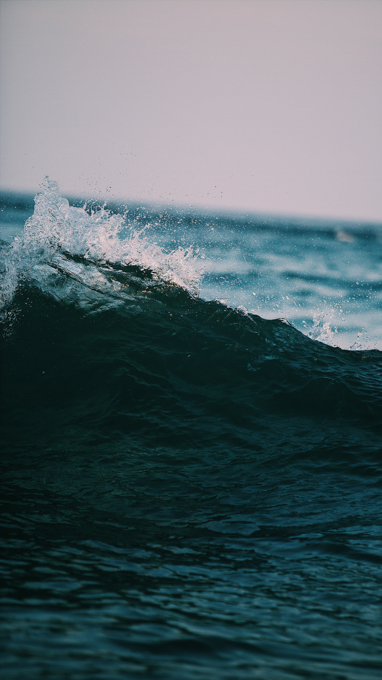 Ocean, Sea, Wind Wave, Wave, Water. Wallpaper in 750x1334 Resolution