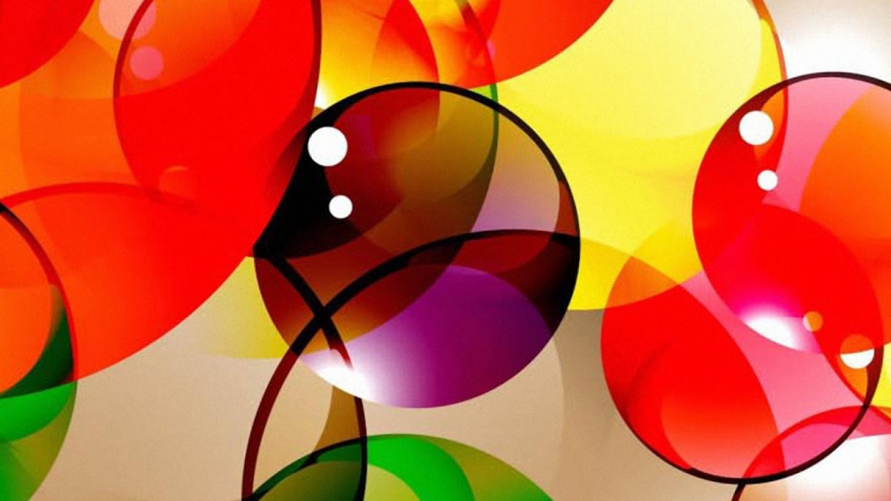 Globos Rojos Verdes y Azules. Wallpaper in 1280x720 Resolution