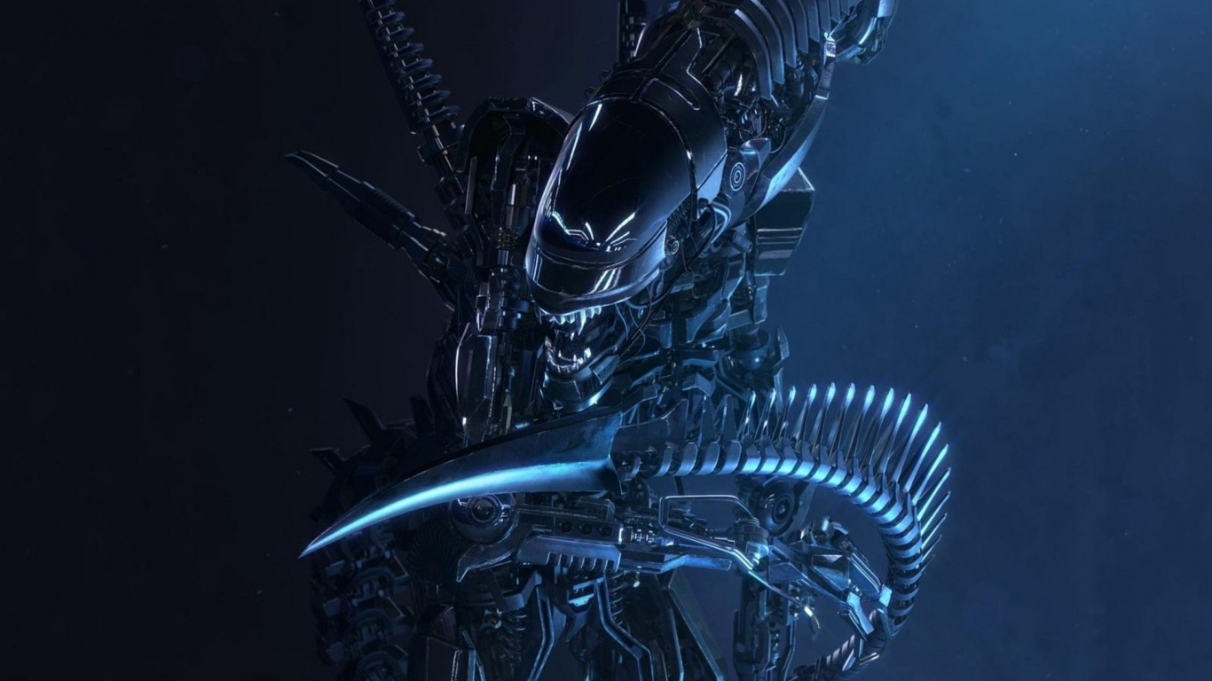 Alien, Extraterrestrial Life, Deep Sea Fish, Darkness, Underwater. Wallpaper in 1366x768 Resolution