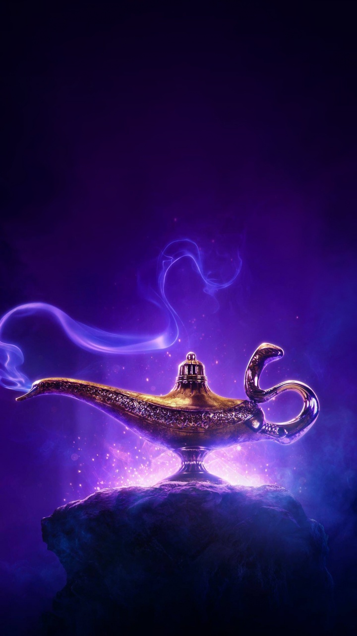 Aladdin-Cartoon-Figuren, Jasmin, Genie, Razoul, Live-action. Wallpaper in 720x1280 Resolution