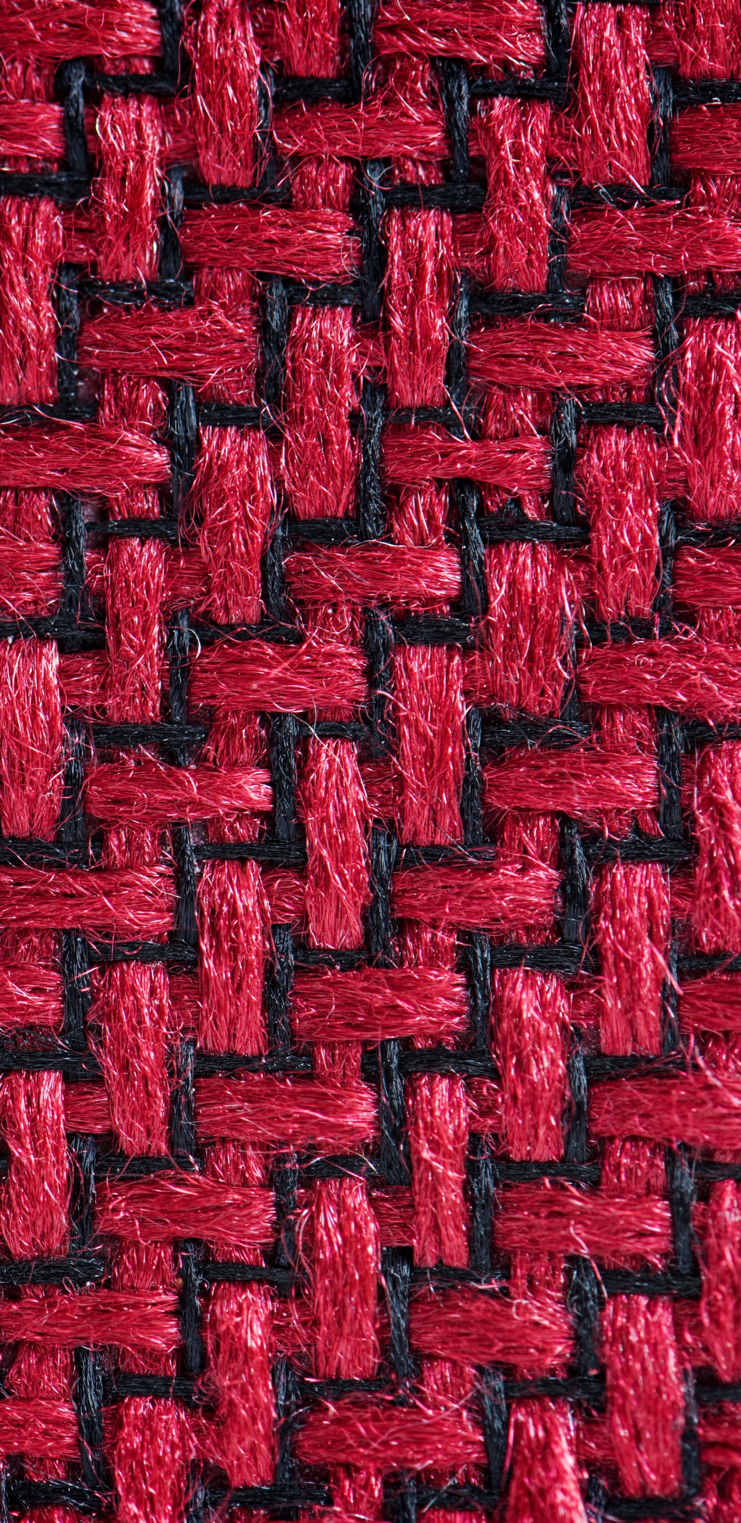 Textil de Punto Rojo y Negro. Wallpaper in 1440x2960 Resolution