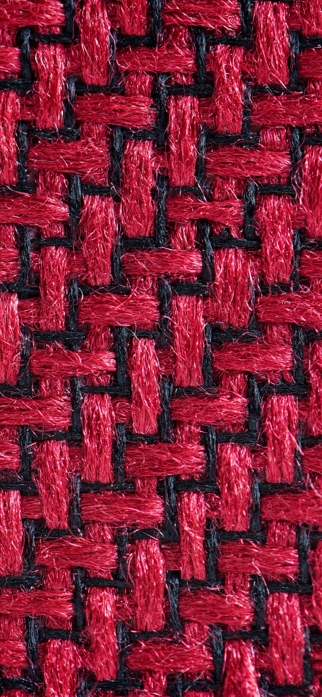 Textile Tricoté Rouge et Noir. Wallpaper in 1125x2436 Resolution
