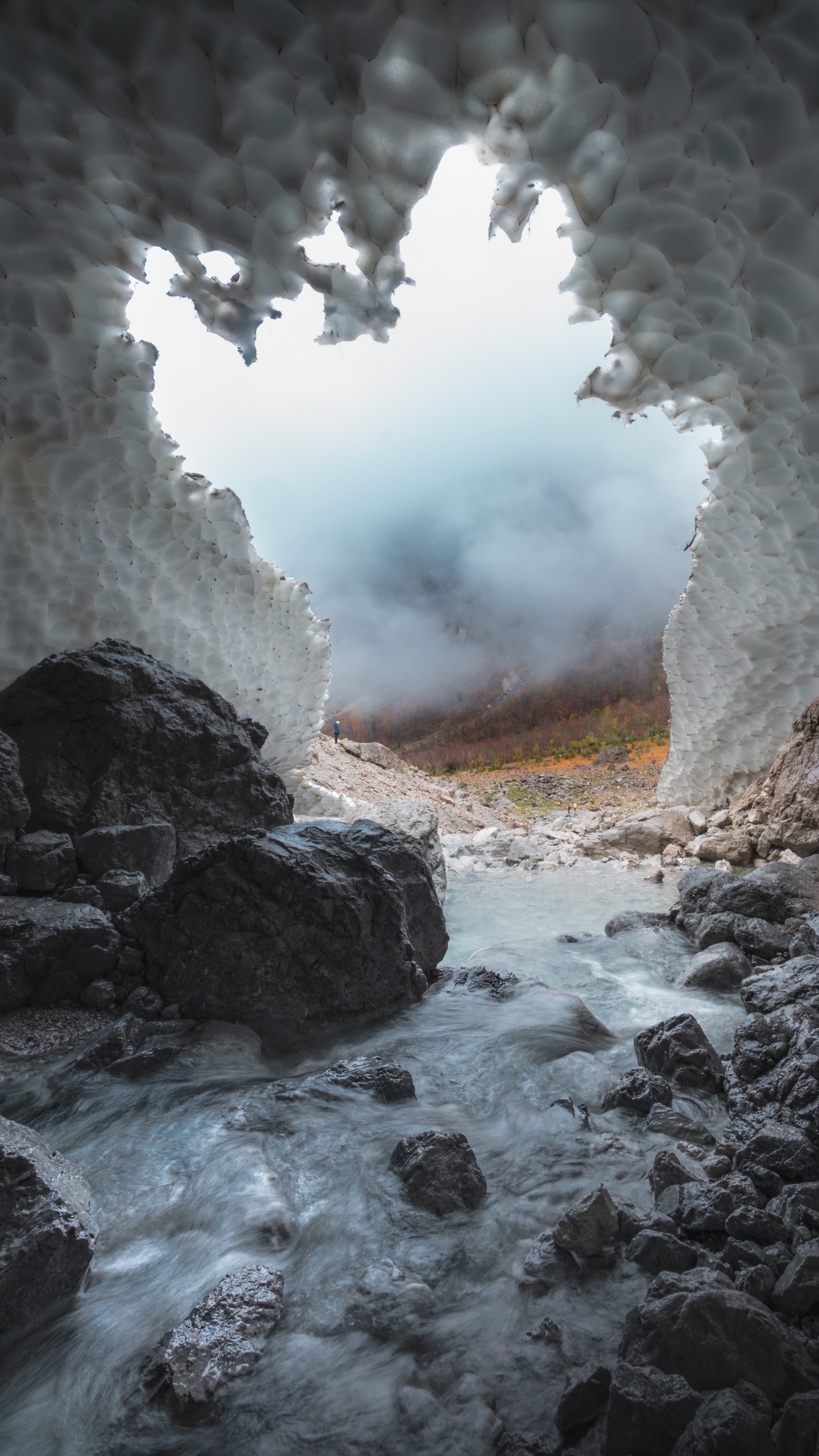 Höhle, Rock, Küsten-und Ozeanischen Formationen, Cloud, Geologie. Wallpaper in 1440x2560 Resolution