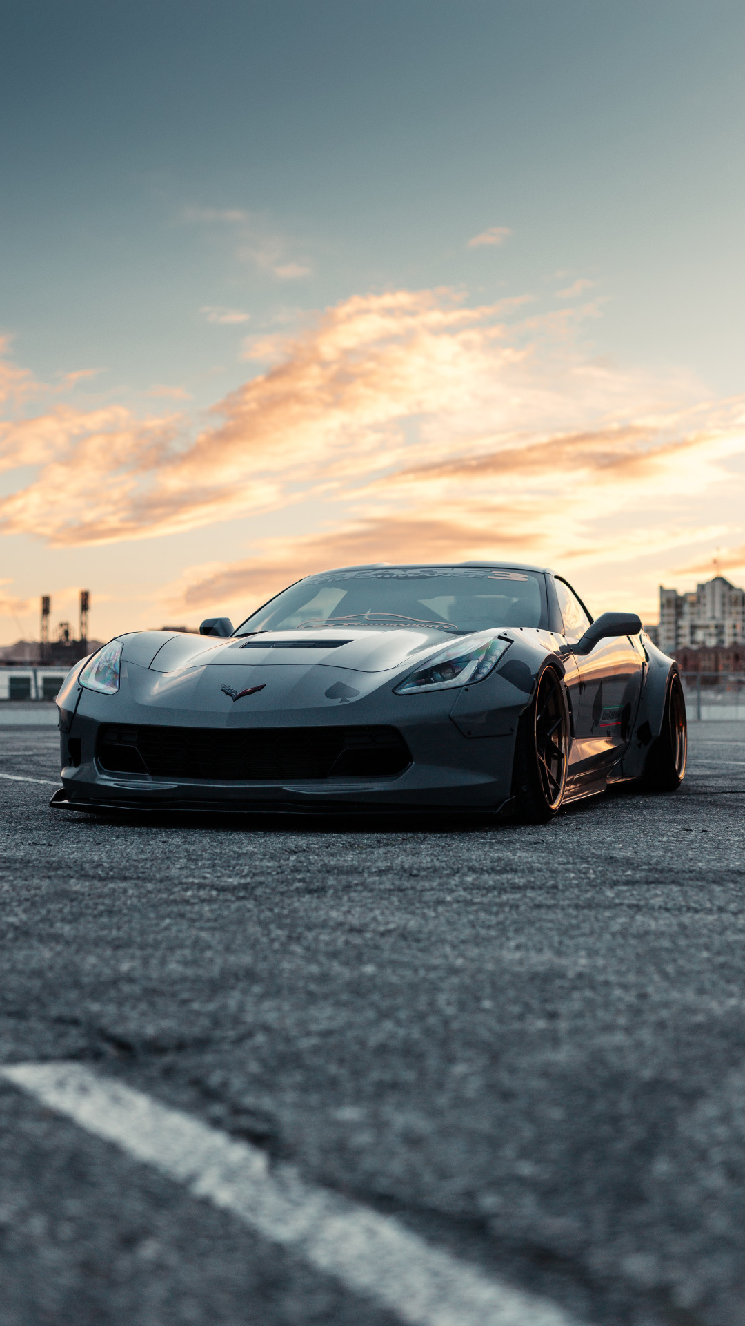 Road, Supercar, Sportwagen, Car, Chevrolet Corvette Zr1 C6. Wallpaper in 1080x1920 Resolution