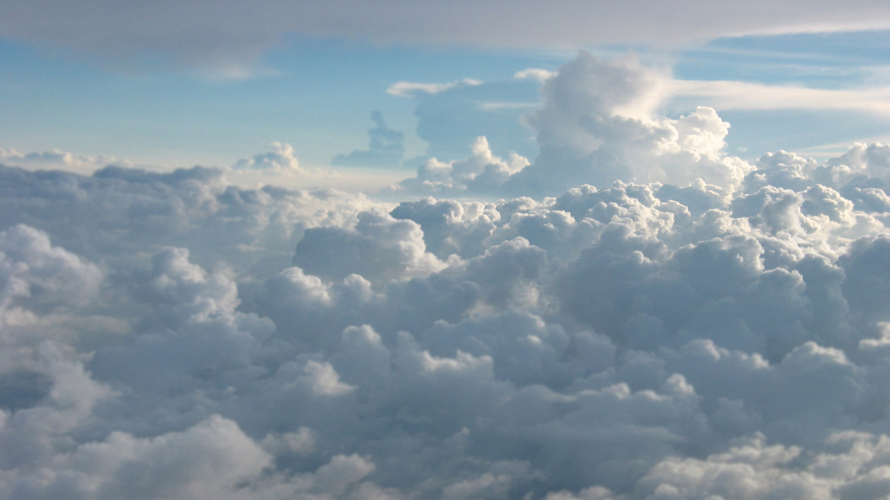 Nubes Blancas y Cielo Azul Durante el Día. Wallpaper in 1280x720 Resolution