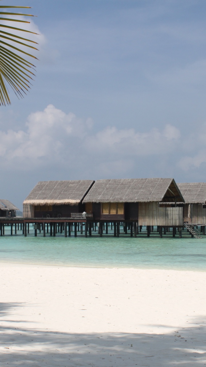 马尔代夫, 度假村, 大海, 热带地区, 加勒比 壁纸 720x1280 允许