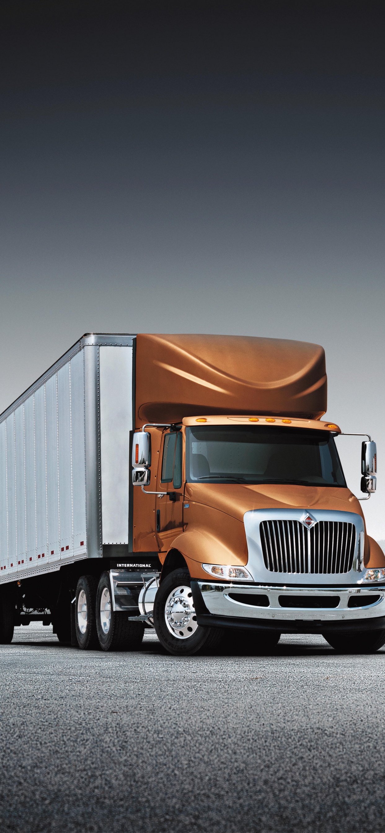 Camion Marron et Blanc Sur Route Pendant la Journée. Wallpaper in 1242x2688 Resolution