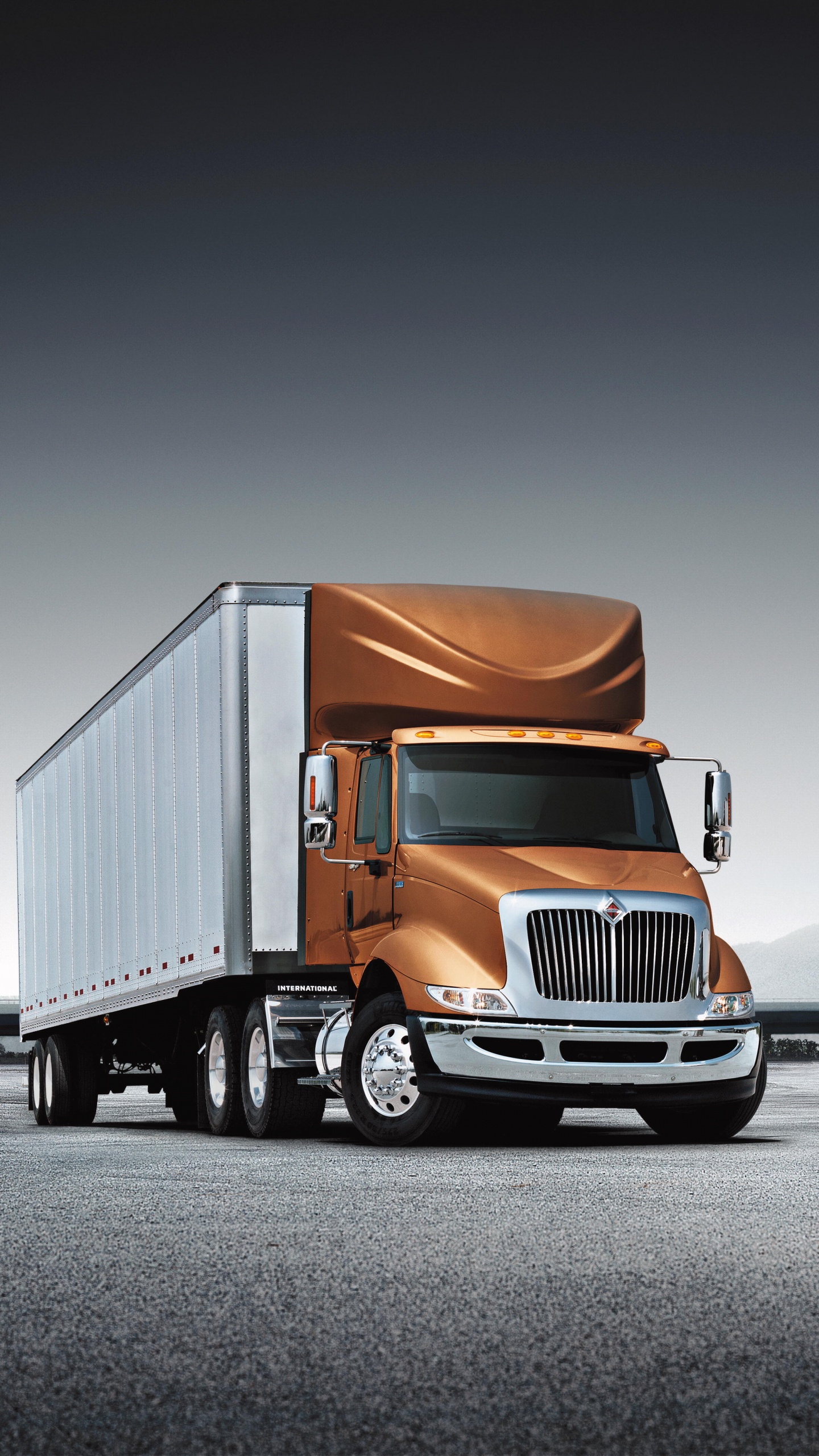 Camion Marron et Blanc Sur Route Pendant la Journée. Wallpaper in 1440x2560 Resolution