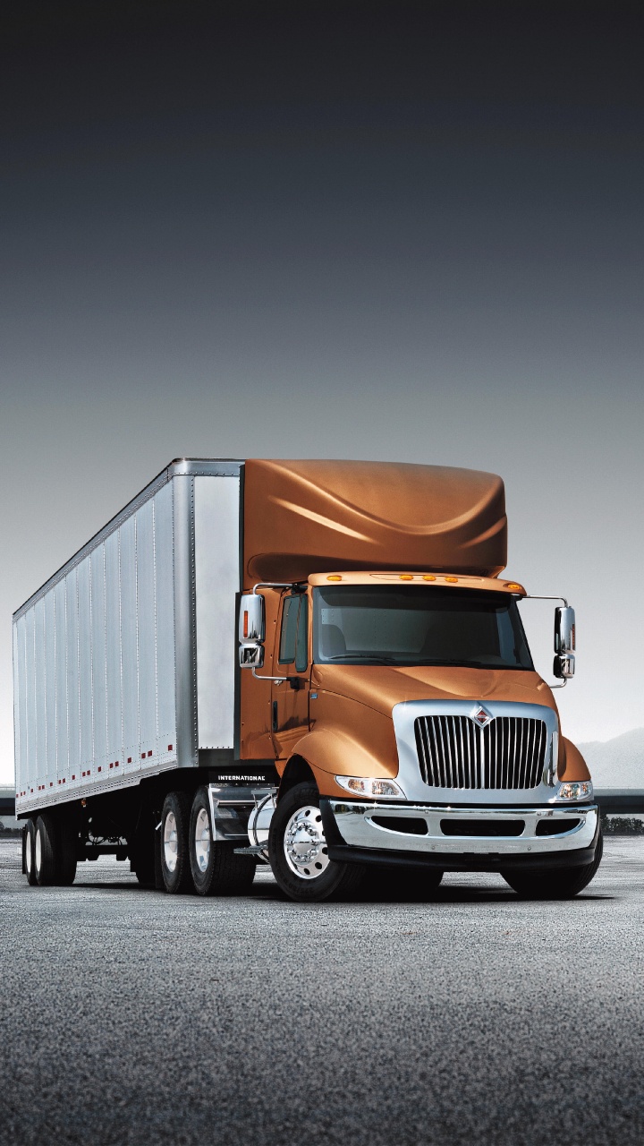 Brown and White Truck on Road During Daytime. Wallpaper in 720x1280 Resolution