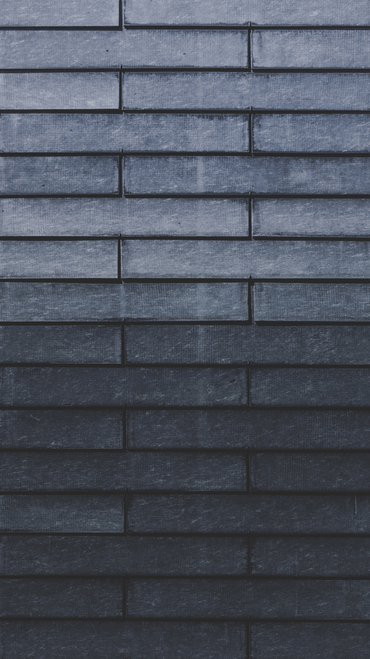 Pared de Ladrillo Negro y Gris. Wallpaper in 750x1334 Resolution