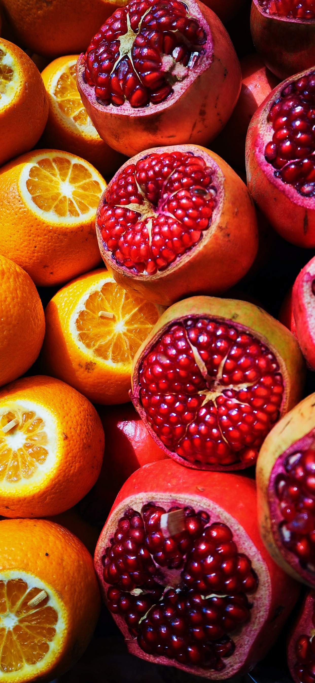 Natürliche Lebensmittel, Granatapfel, Saft, Lebensmittel, Valencia Orange. Wallpaper in 1242x2688 Resolution