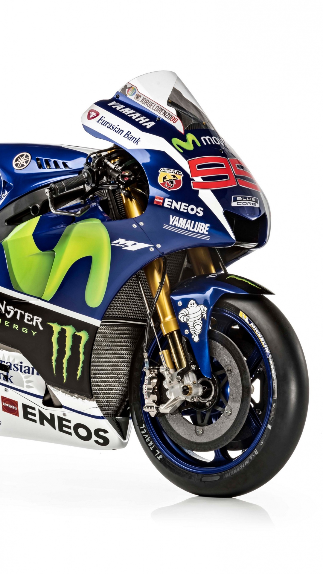 Vélo de Sport Honda Bleu et Blanc. Wallpaper in 1080x1920 Resolution