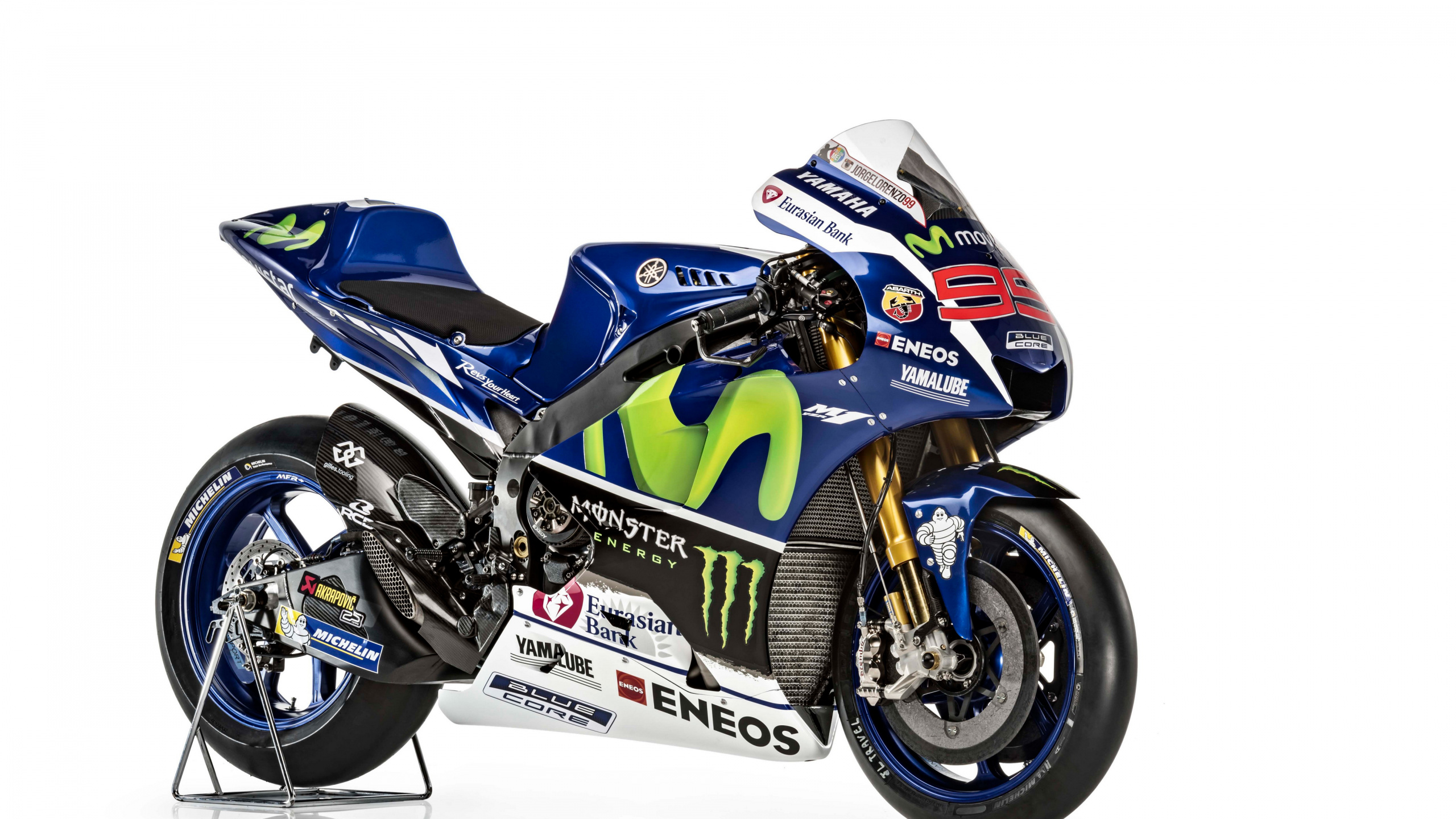 Vélo de Sport Honda Bleu et Blanc. Wallpaper in 2560x1440 Resolution