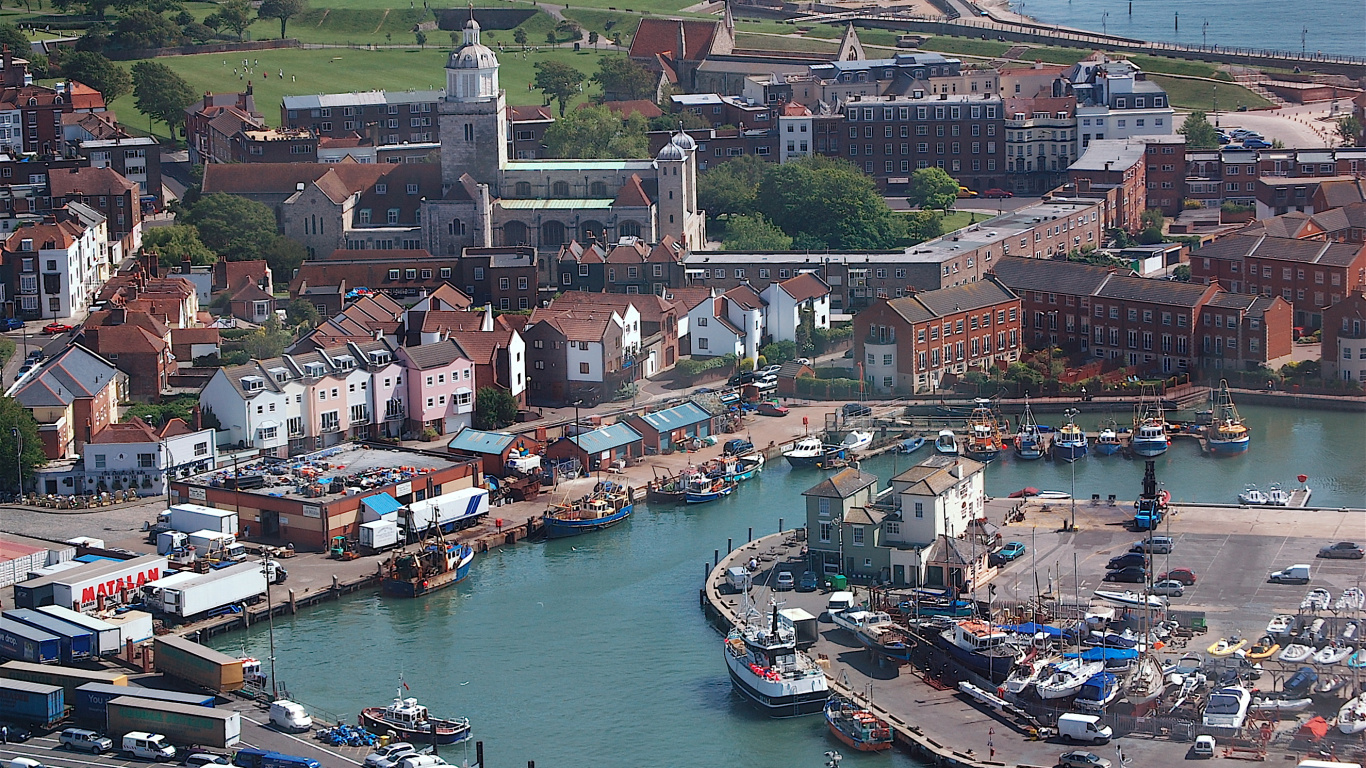 Aerial View of City Buildings During Daytime. Wallpaper in 1366x768 Resolution